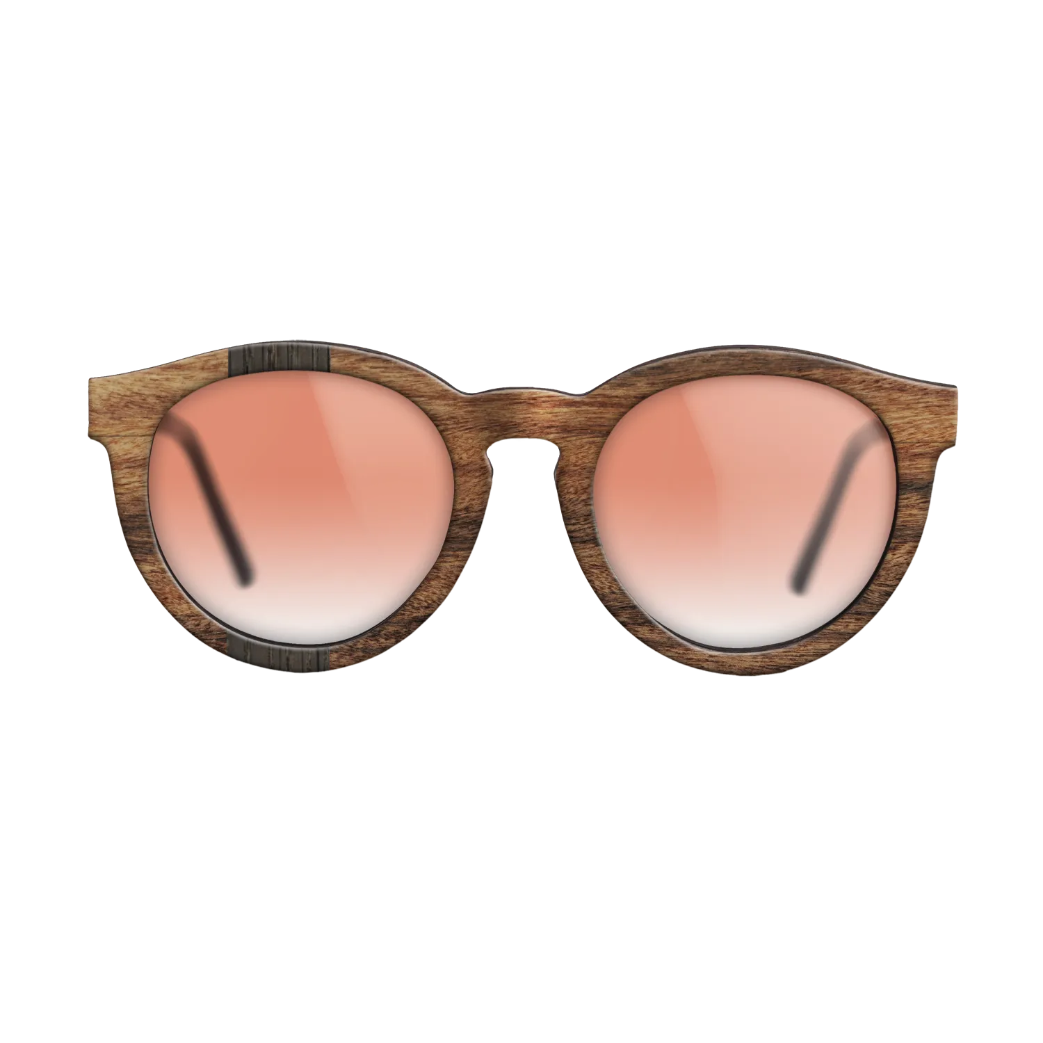 Fumed Oak,Santos Rosewood Dark: Splice - The Rebel - Round - SIRIS wood optic