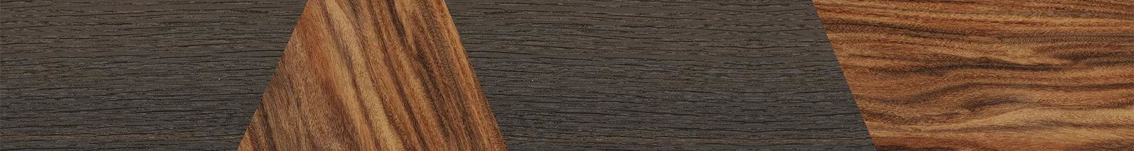 Fumed Oak,Santos Rosewood Light: Bauhaus - The Sage - Rectangle - SIRIS wood optic