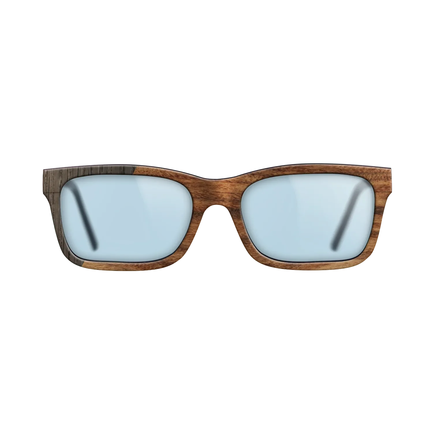 Fumed Oak,Santos Rosewood Light: Binary - The Sage - Rectangle - 1271 - SIRIS wood optic