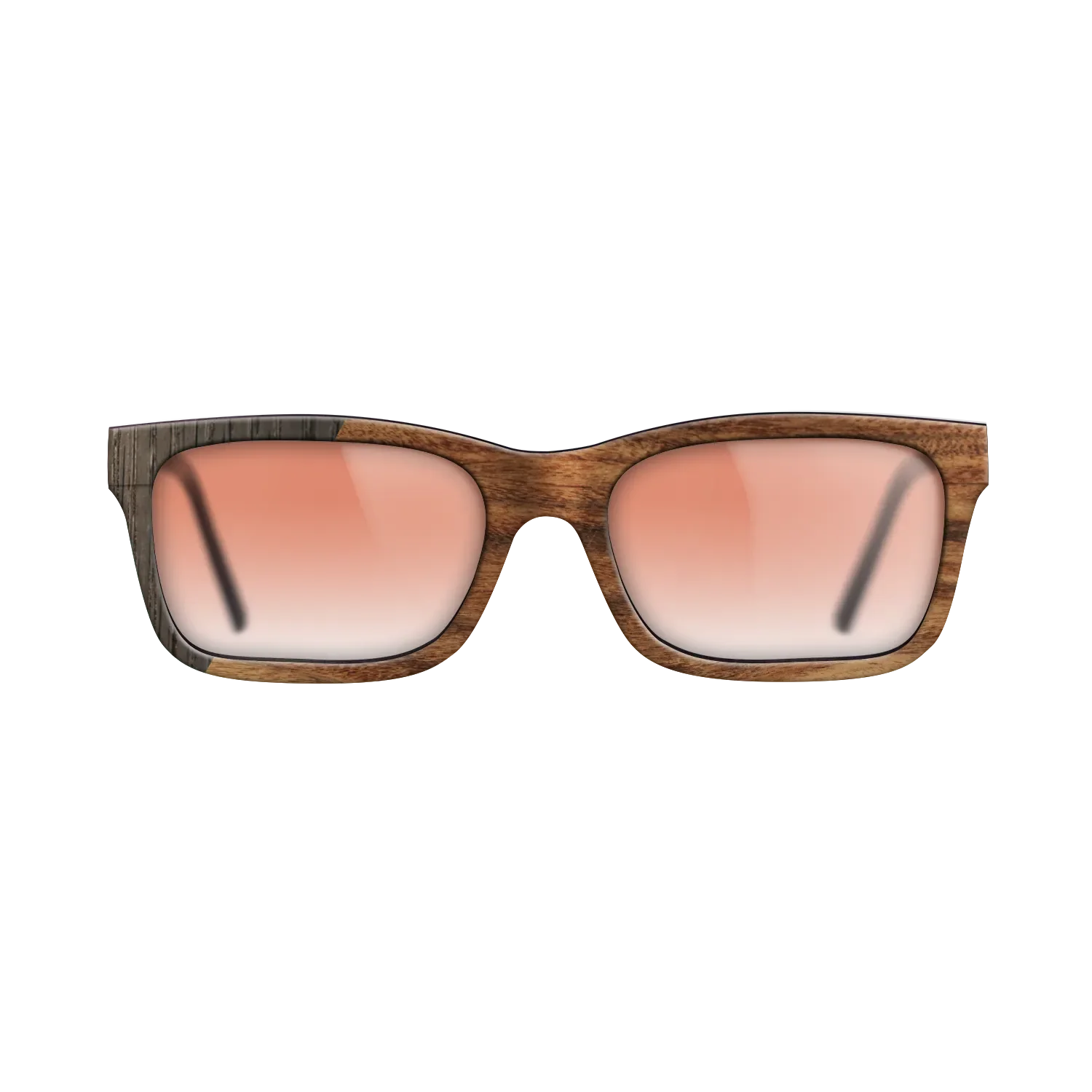 Fumed Oak,Santos Rosewood Light: Binary - The Sage - Rectangle - 1271 - SIRIS wood optic