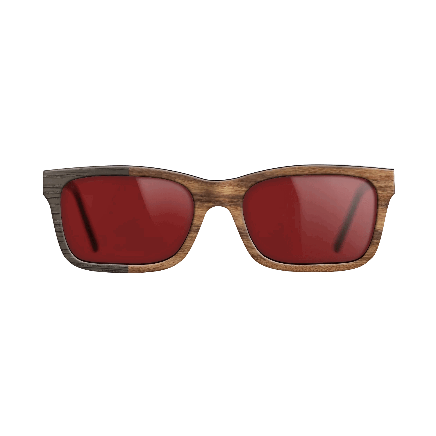 Fumed Oak,Santos Rosewood Light: Binary - The Sage - Rectangle - SIRIS wood optic