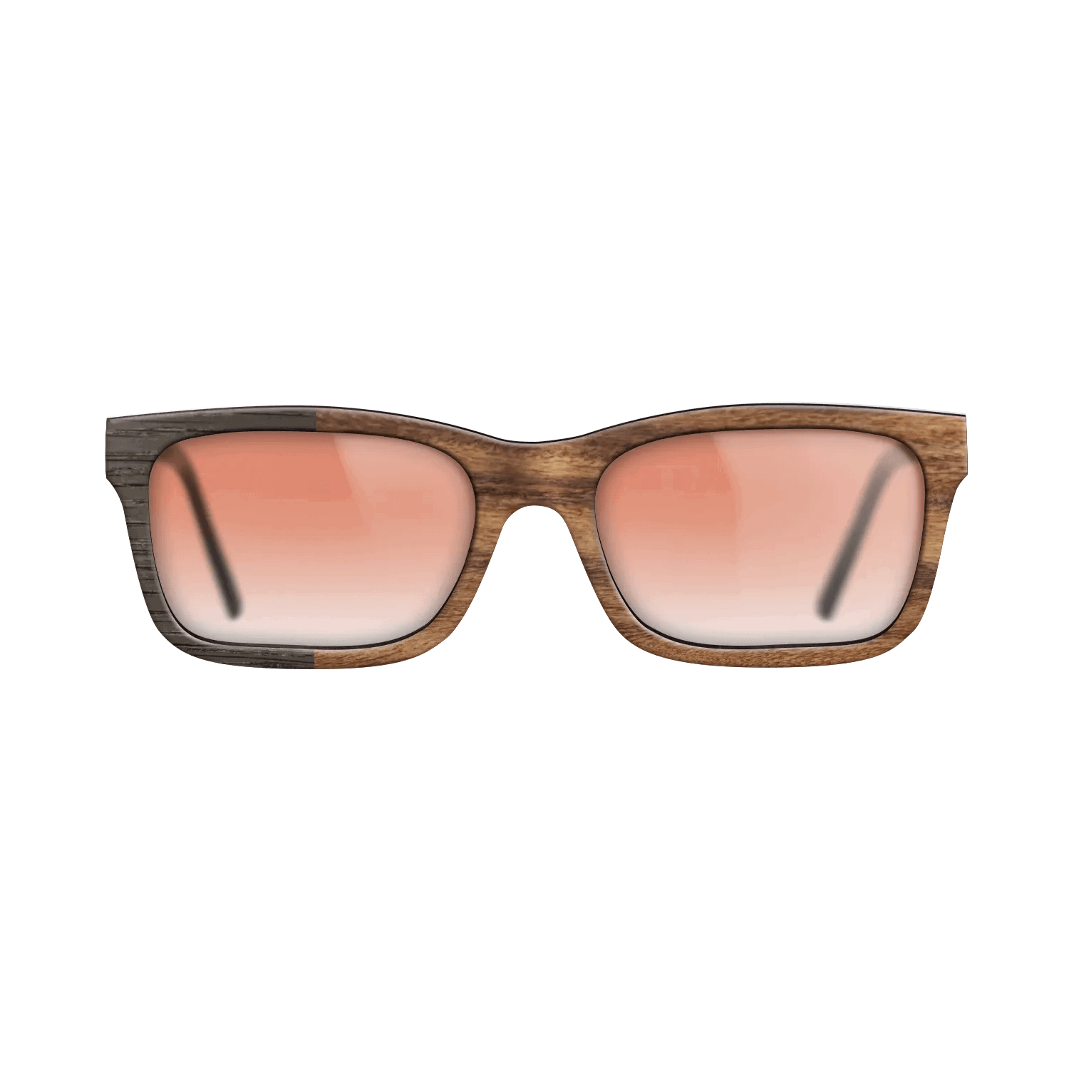 Fumed Oak,Santos Rosewood Light: Binary - The Sage - Rectangle - SIRIS wood optic