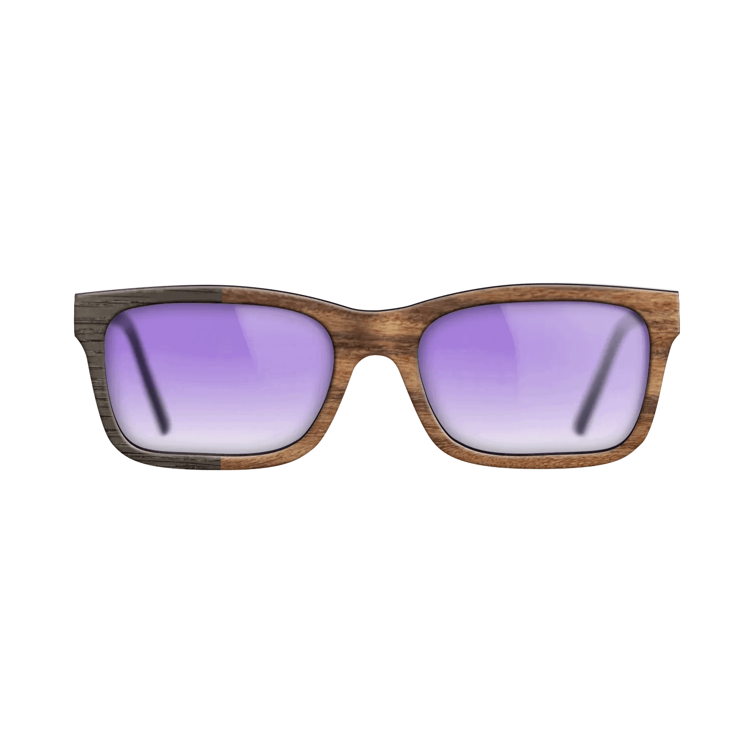 Fumed Oak,Santos Rosewood Light: Binary - The Sage - Rectangle - SIRIS wood optic
