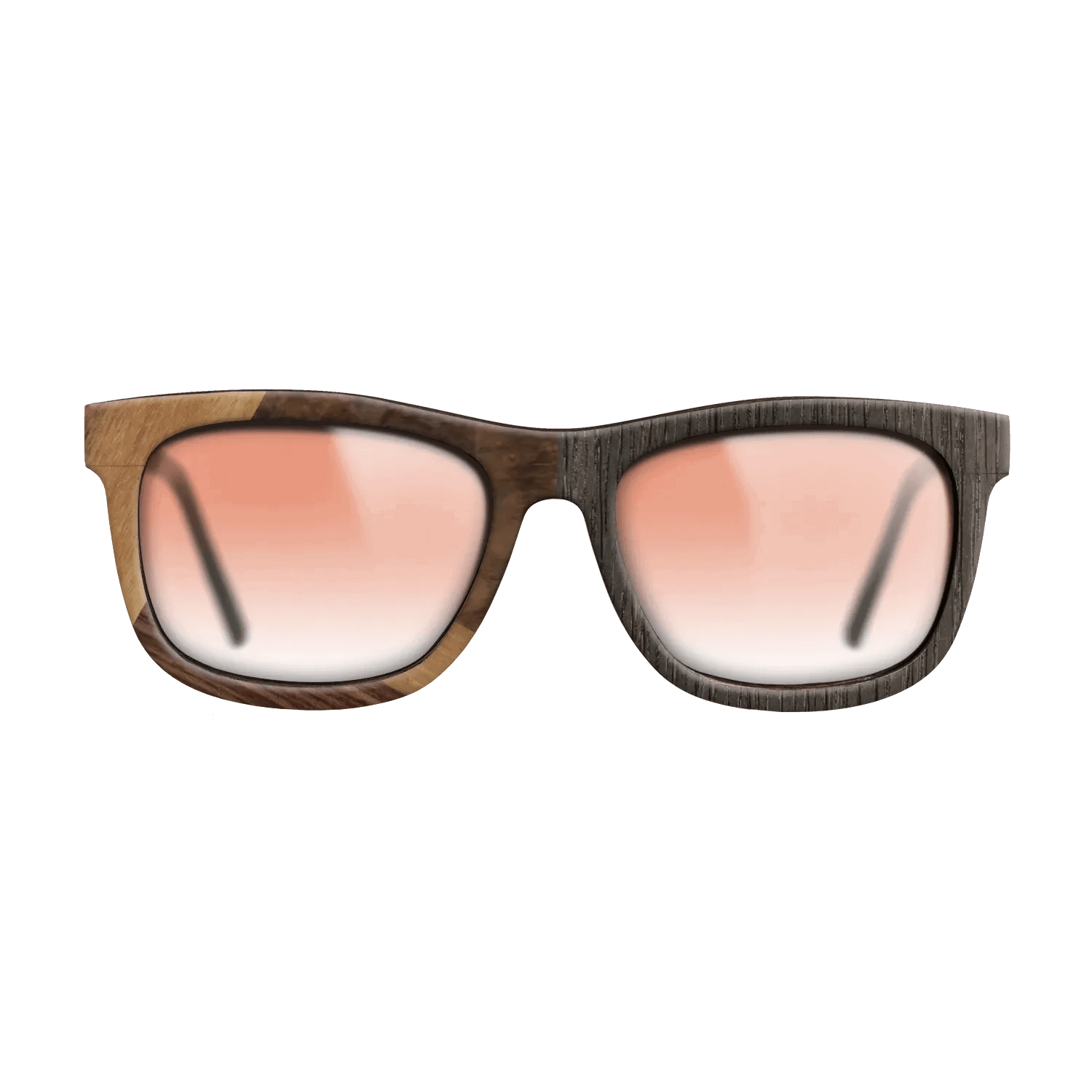 Fumed Oak,Walnut Burl,Rosewood Reconstituted: Cubic Cuts - The Hero - Square - SIRIS wood optic