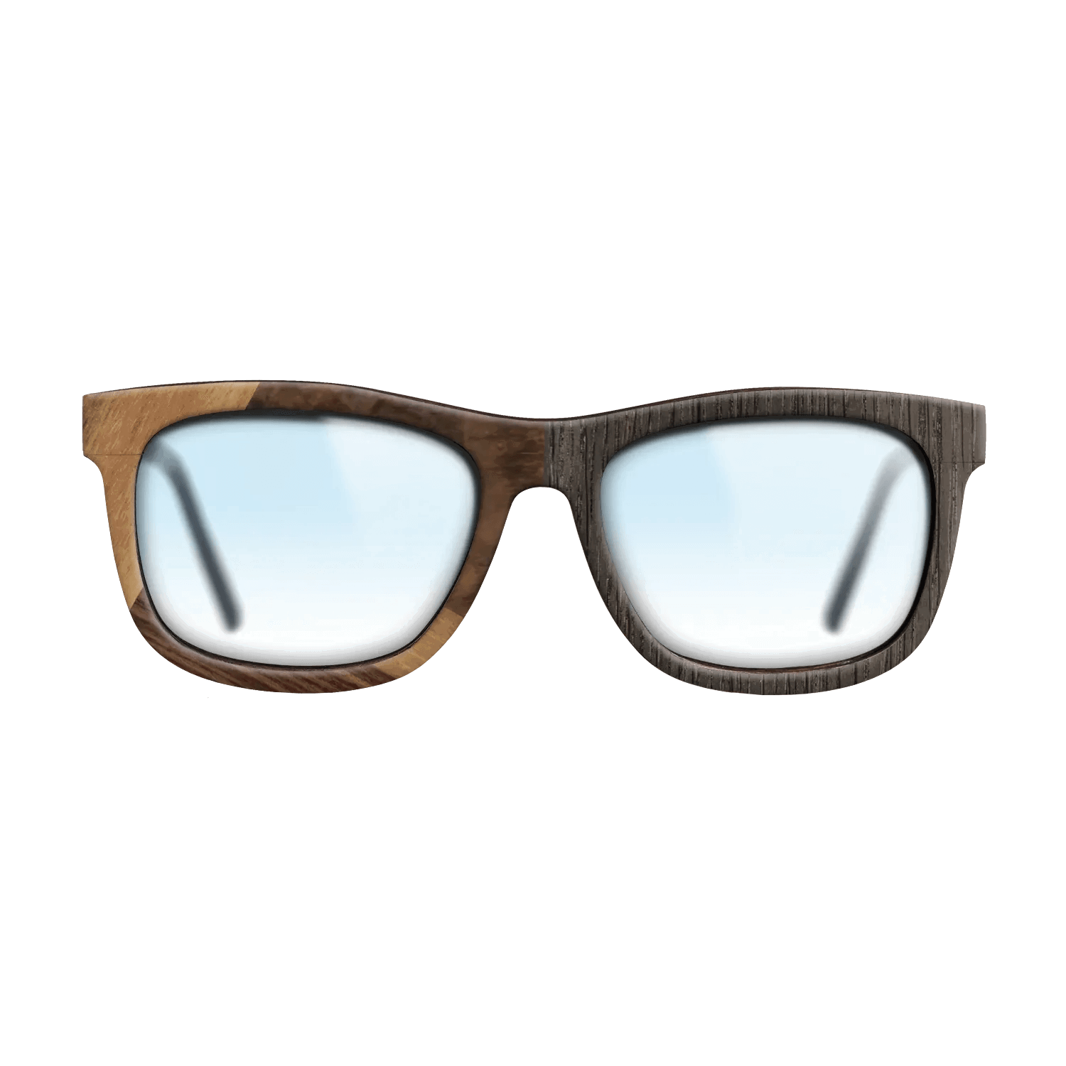 Fumed Oak,Walnut Burl,Rosewood Reconstituted: Cubic Cuts - The Hero - Square - SIRIS wood optic