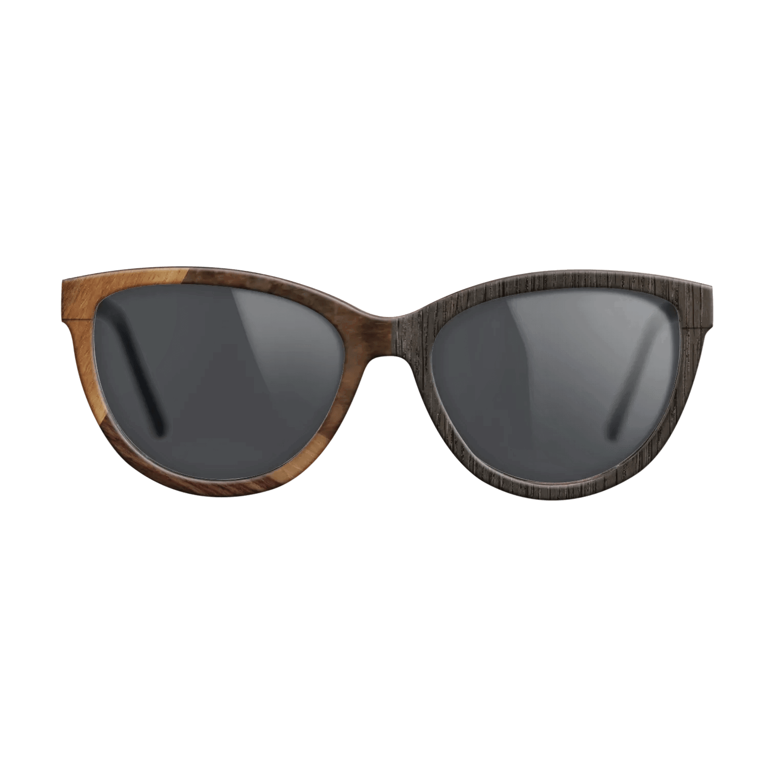 Fumed Oak,Walnut Burl,Rosewood Reconstituted: Cubic Cuts - The Maiden - Cat - SIRIS wood optic