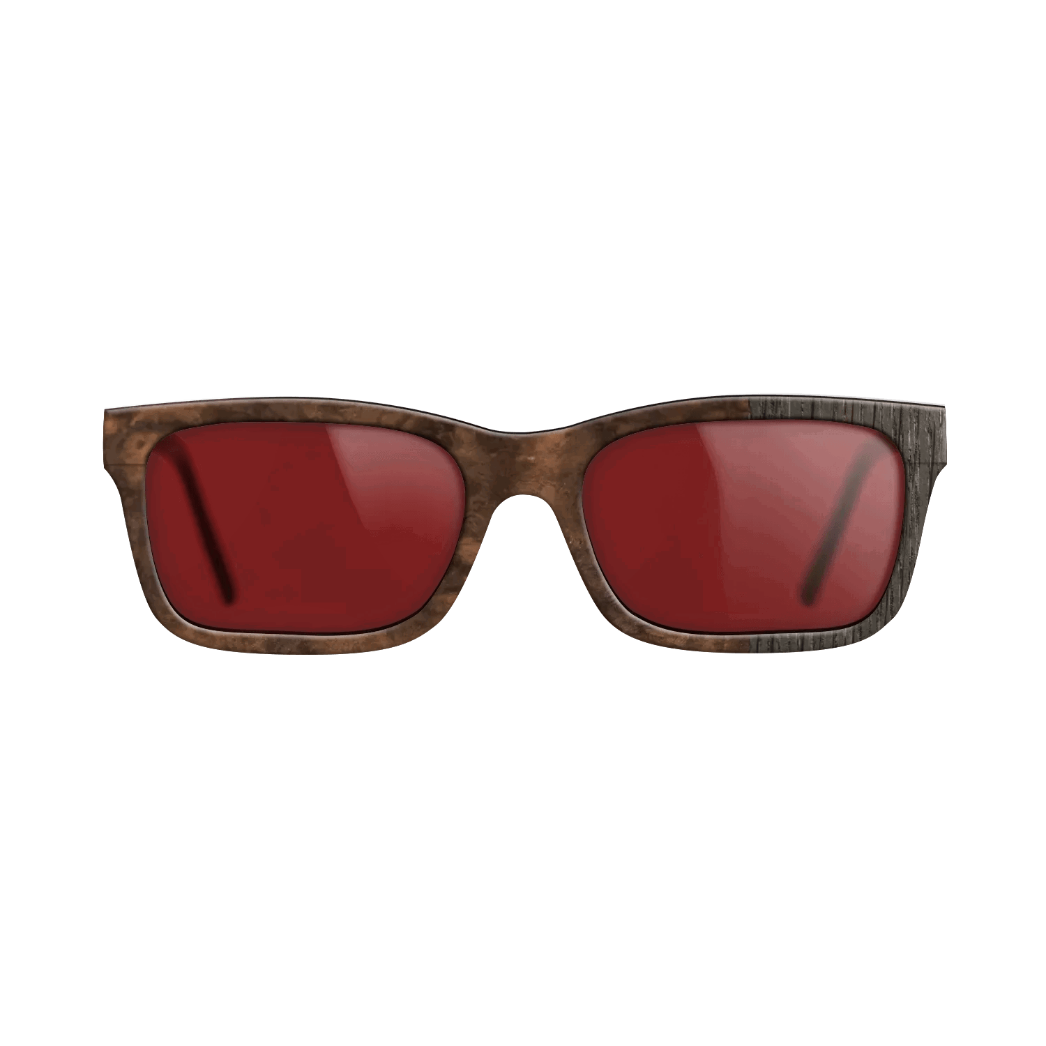 Fumed Oak,Walnut Burl: Splice - The Sage - Rectangle - SIRIS wood optic
