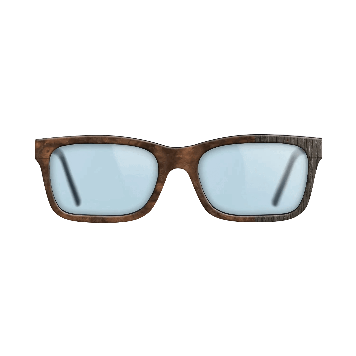 Fumed Oak,Walnut Burl: Splice - The Sage - Rectangle - SIRIS wood optic