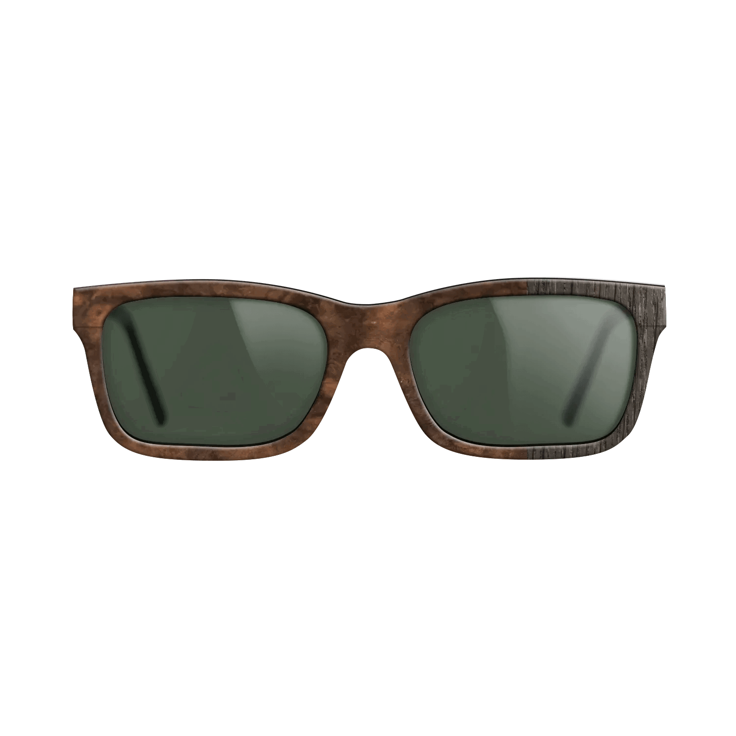 Fumed Oak,Walnut Burl: Splice - The Sage - Rectangle - SIRIS wood optic
