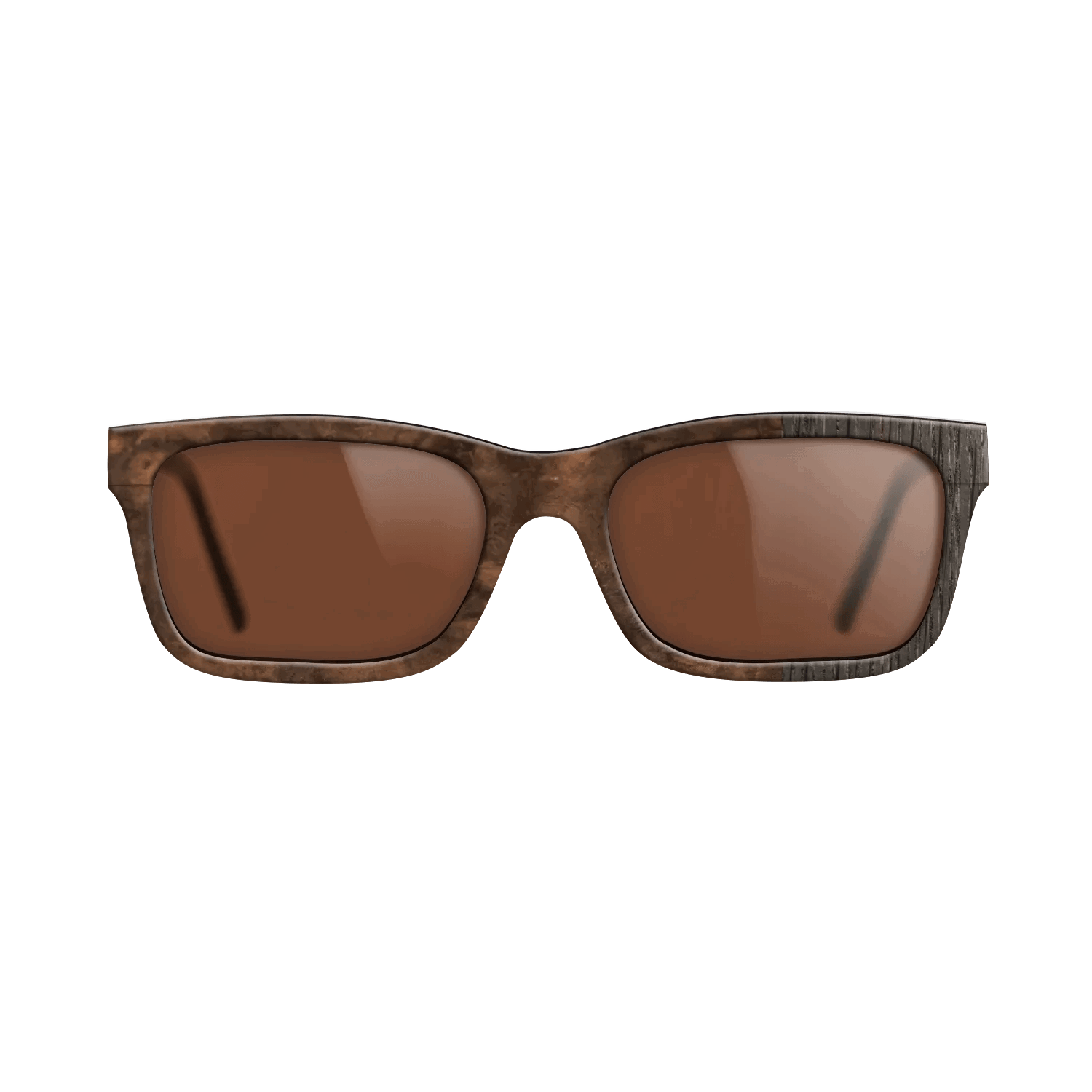 Fumed Oak,Walnut Burl: Splice - The Sage - Rectangle - SIRIS wood optic