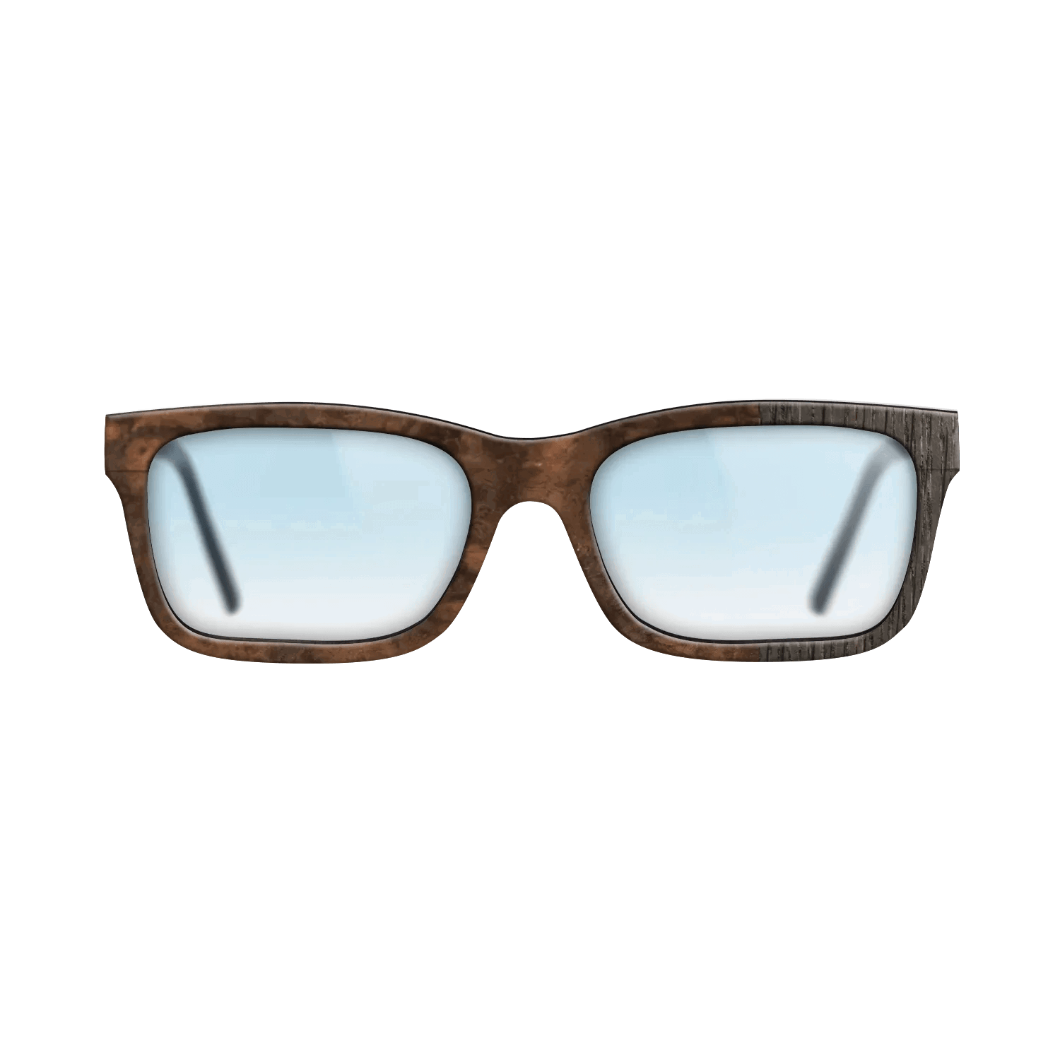 Fumed Oak,Walnut Burl: Splice - The Sage - Rectangle - SIRIS wood optic