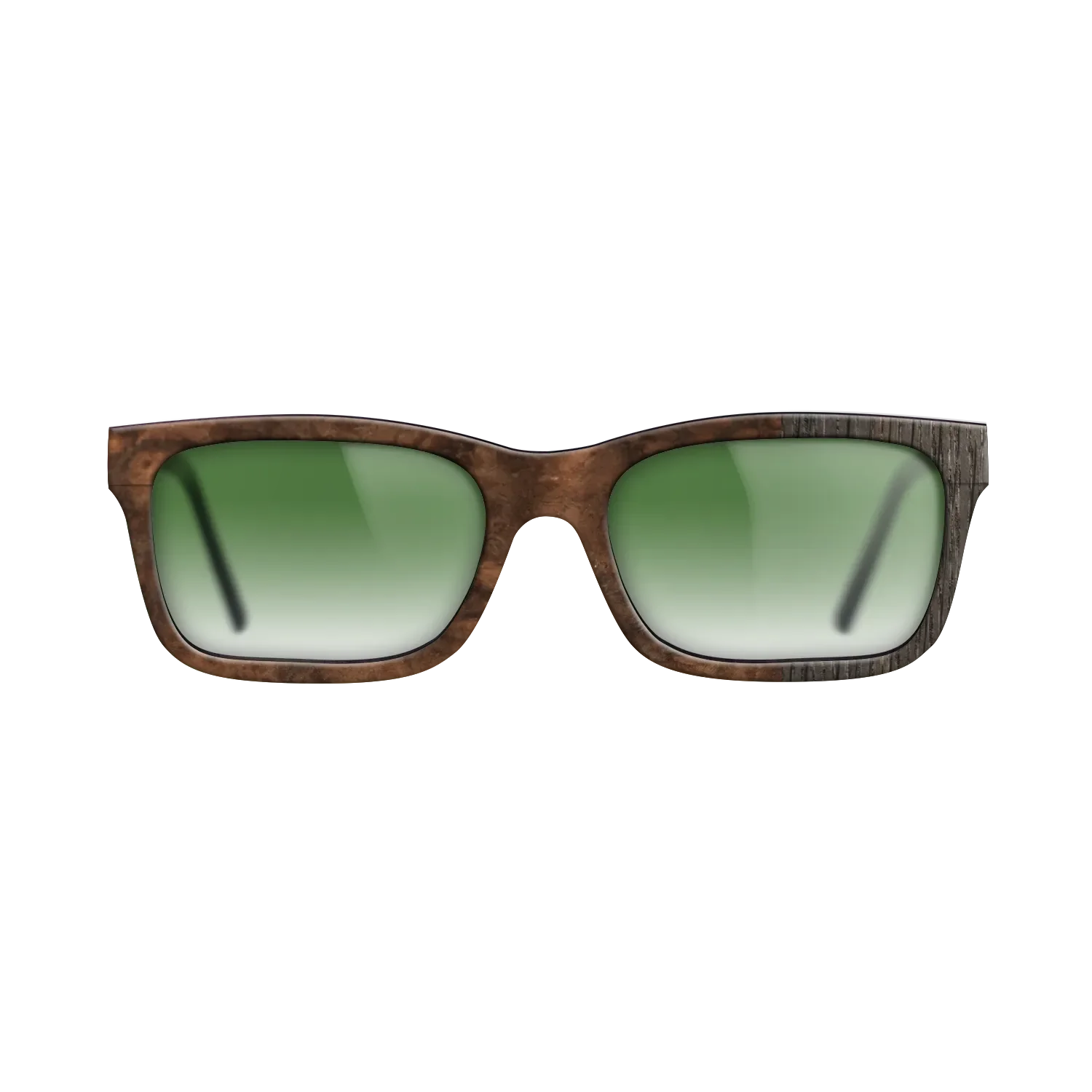 Fumed Oak,Walnut Burl: Splice - The Sage - Rectangle - SIRIS wood optic