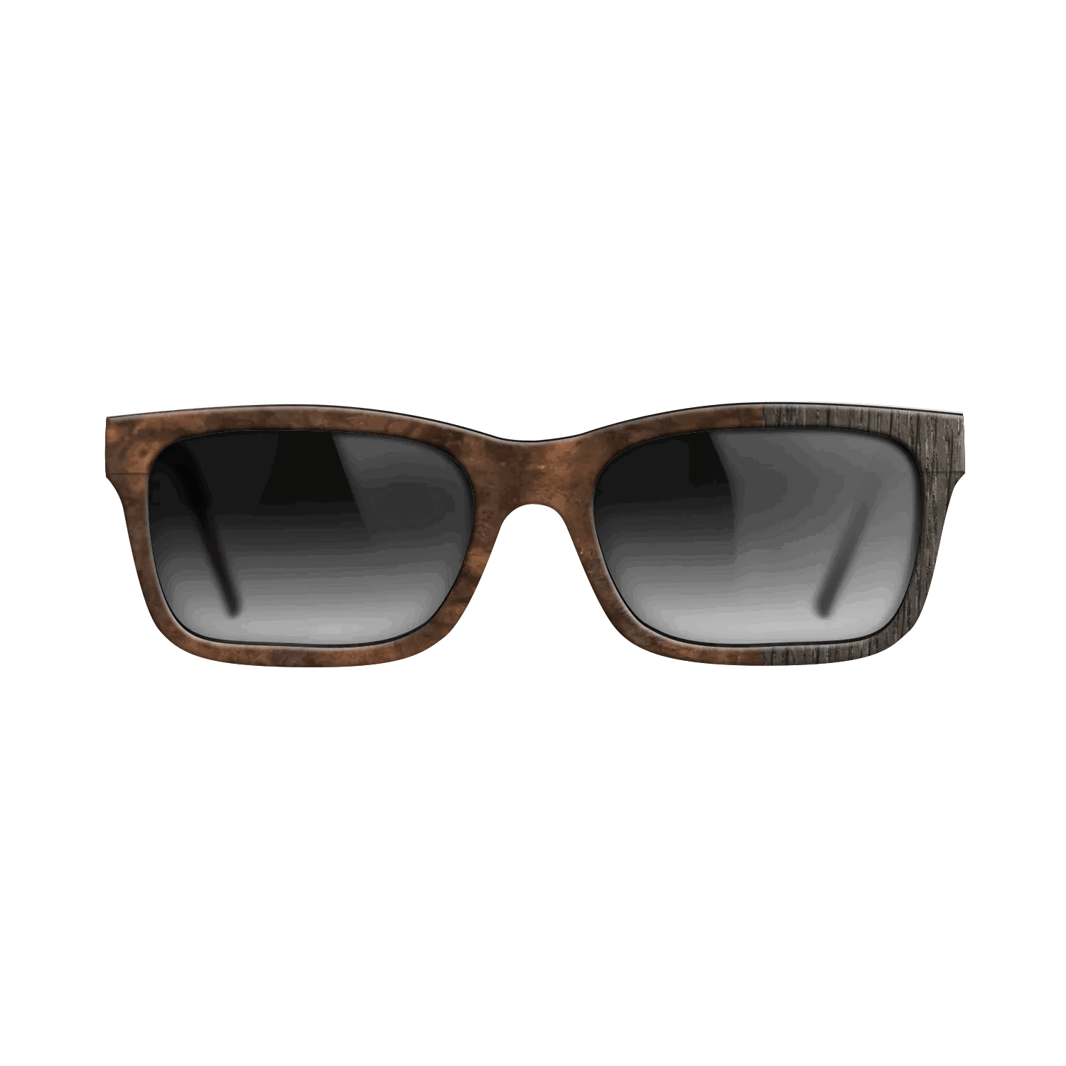 Fumed Oak,Walnut Burl: Splice - The Sage - Rectangle - SIRIS wood optic