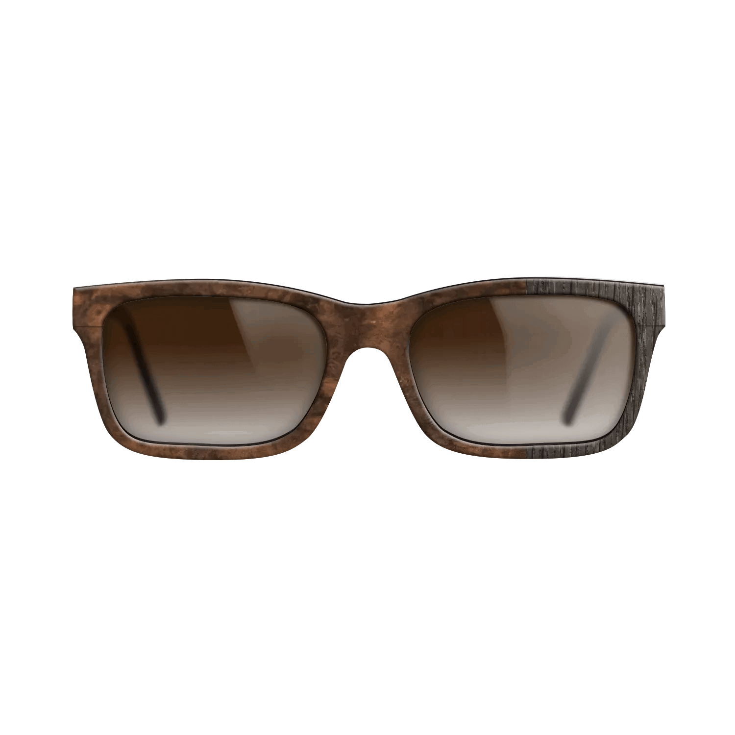 Fumed Oak,Walnut Burl: Splice - The Sage - Rectangle - SIRIS wood optic