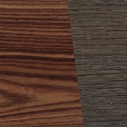 Fumed Oak,Walnut Burl,Wenge: Angle Cut - The Sage - Rectangle - SIRIS wood optic