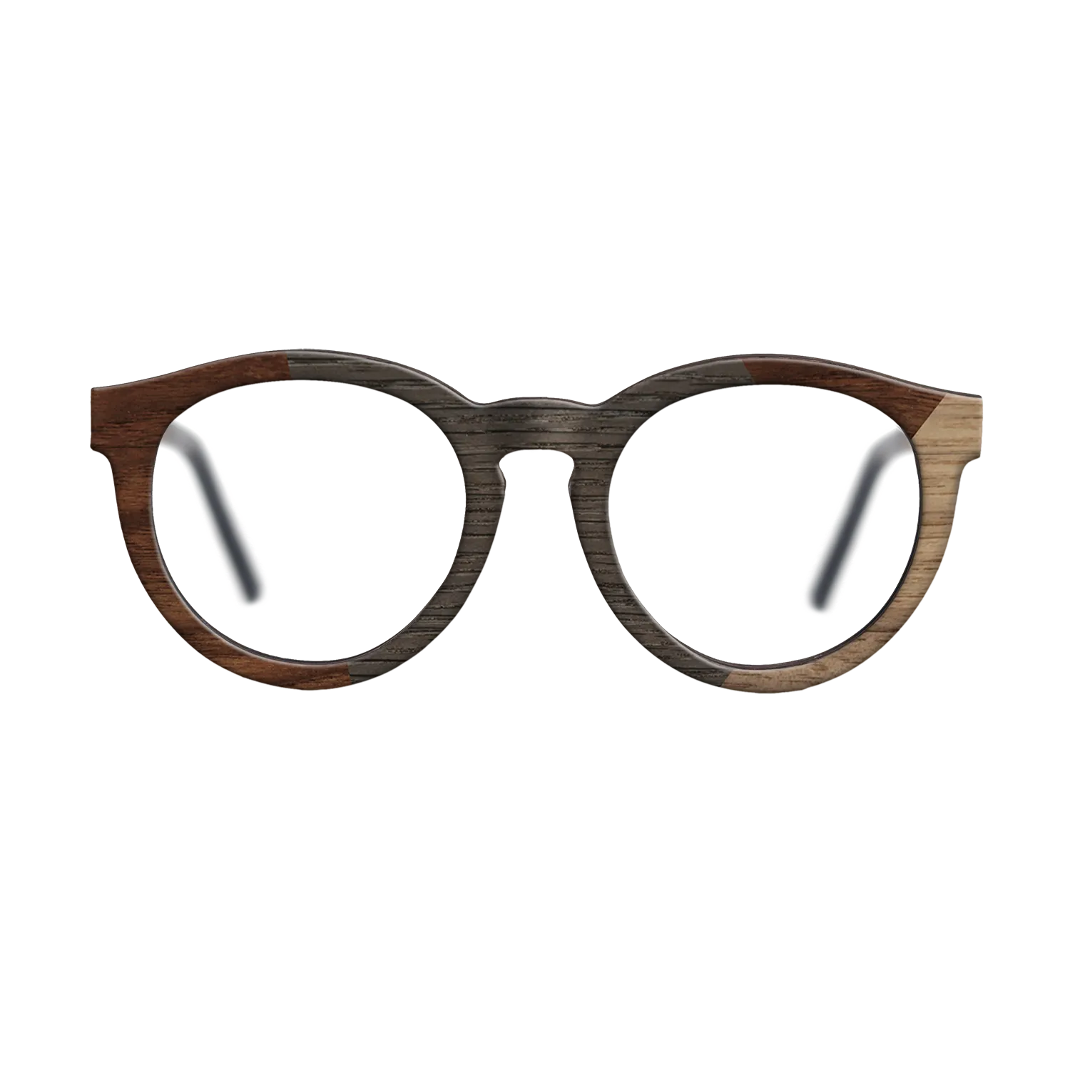 Fumed Oak,Walnut Claro Dark,Walnut: Straight Grain: Angle Cut - The Rebel - Round - SIRIS wood optic