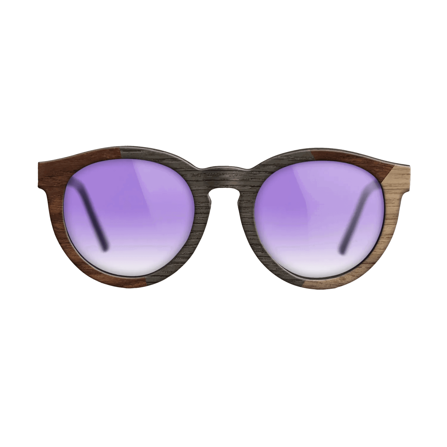 Fumed Oak,Walnut Claro Dark,Walnut: Straight Grain: Angle Cut - The Rebel - Round - SIRIS wood optic