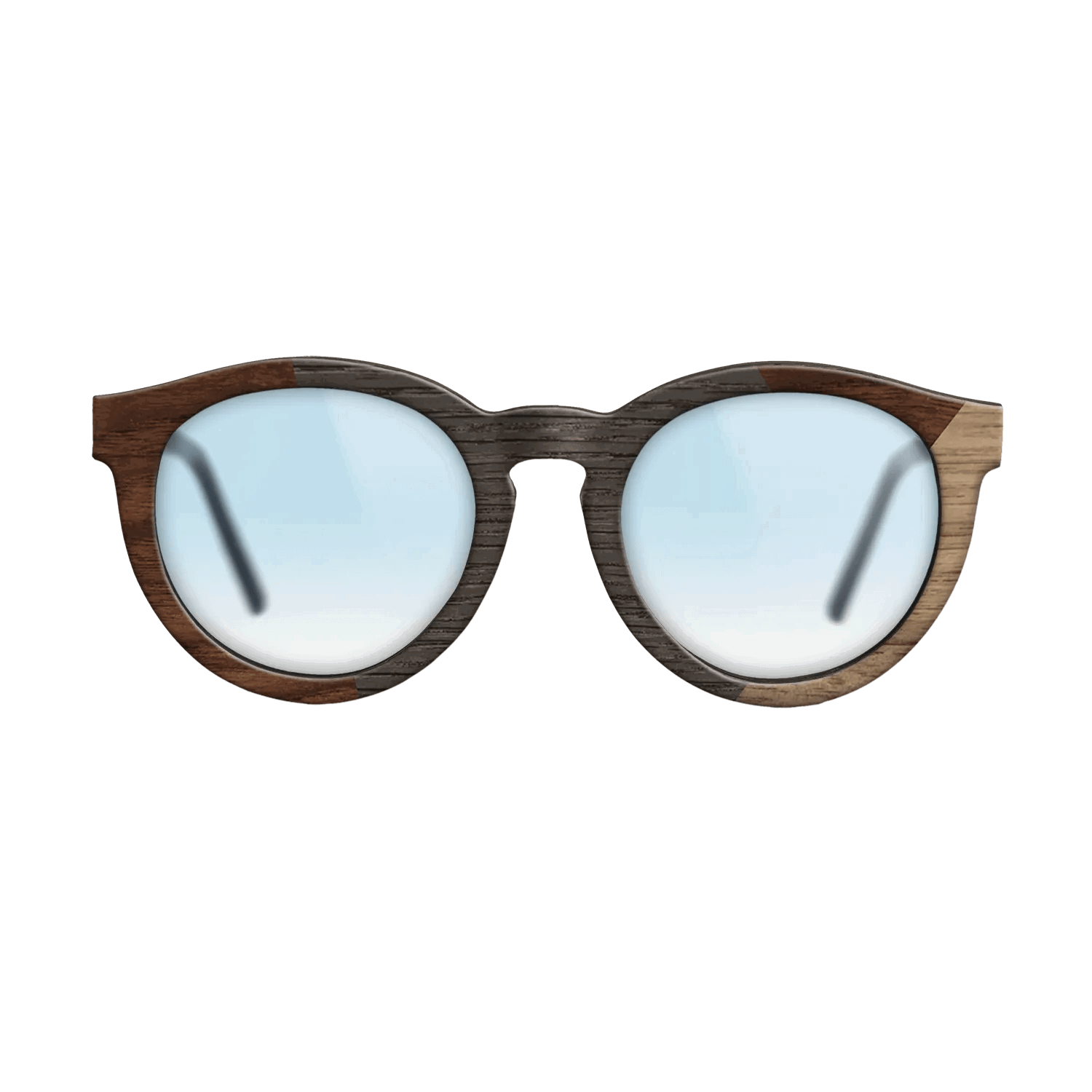 Fumed Oak,Walnut Claro Dark,Walnut: Straight Grain: Angle Cut - The Rebel - Round - SIRIS wood optic