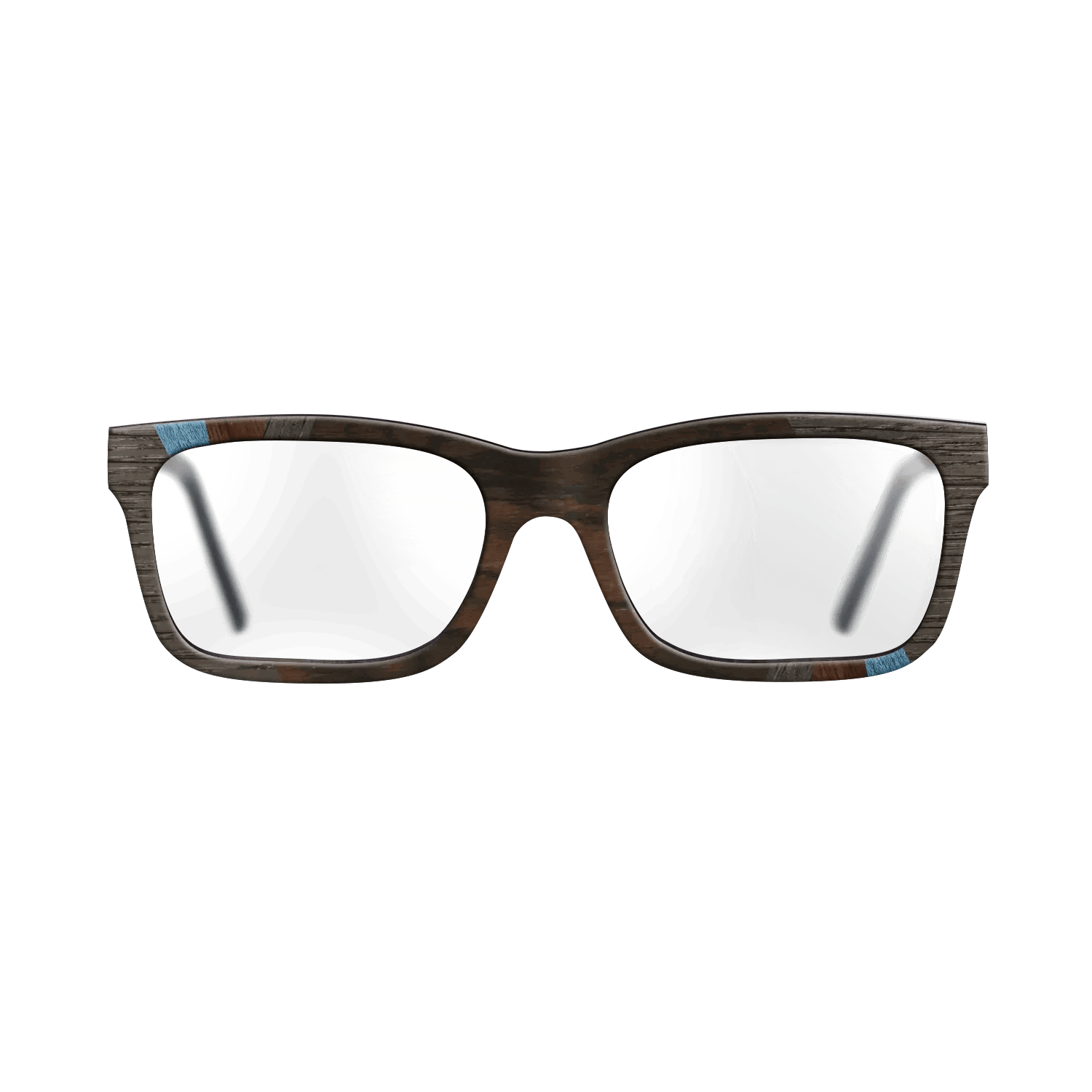 Fumed Oak,Walnut Claro Light,Poplar Dyed: Blue Denim,Poplar Dyed: Grey,Ziricote Dark Quartered,Walnut: Straight Grain: Fractal - The Sage - Rectangle - SIRIS wood optic