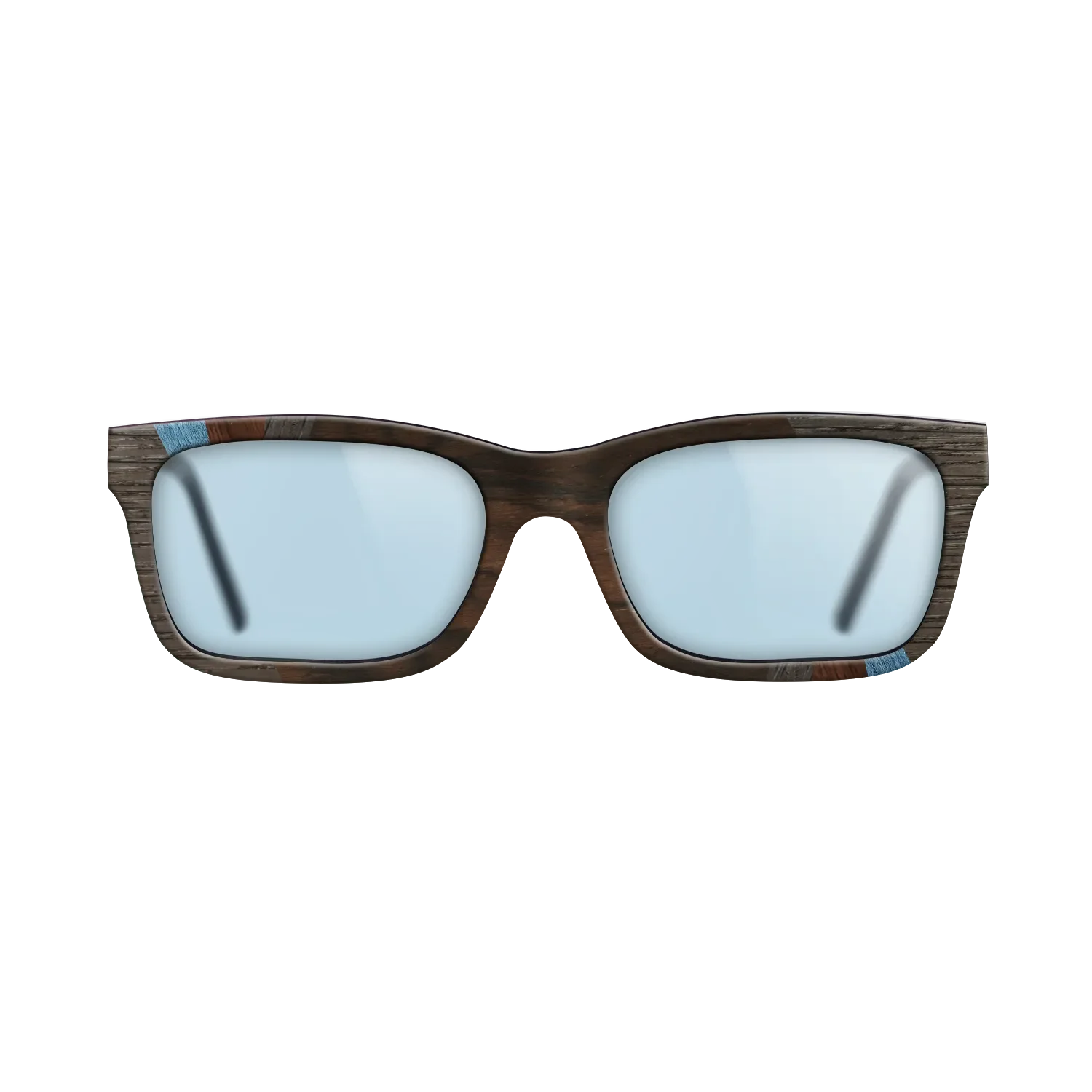 Fumed Oak,Walnut Claro Light,Poplar Dyed: Blue Denim,Poplar Dyed: Grey,Ziricote Dark Quartered,Walnut: Straight Grain: Fractal - The Sage - Rectangle - SIRIS wood optic