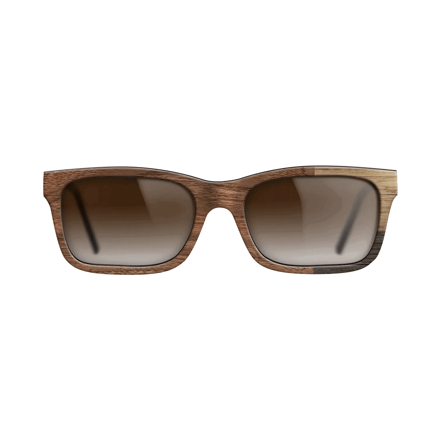 Fumed Oak,Walnut Claro Light,Walnut: Straight Grain: Cubic Cuts - The Sage - Rectangle - SIRIS wood optic
