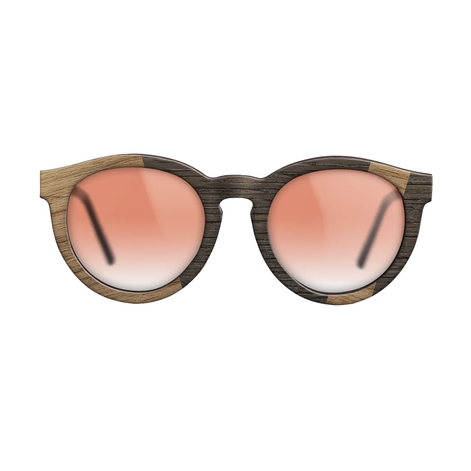 Fumed Oak,Walnut: Straight Grain: Angle Cut - The Rebel - Round - 1783 - SIRIS wood optic