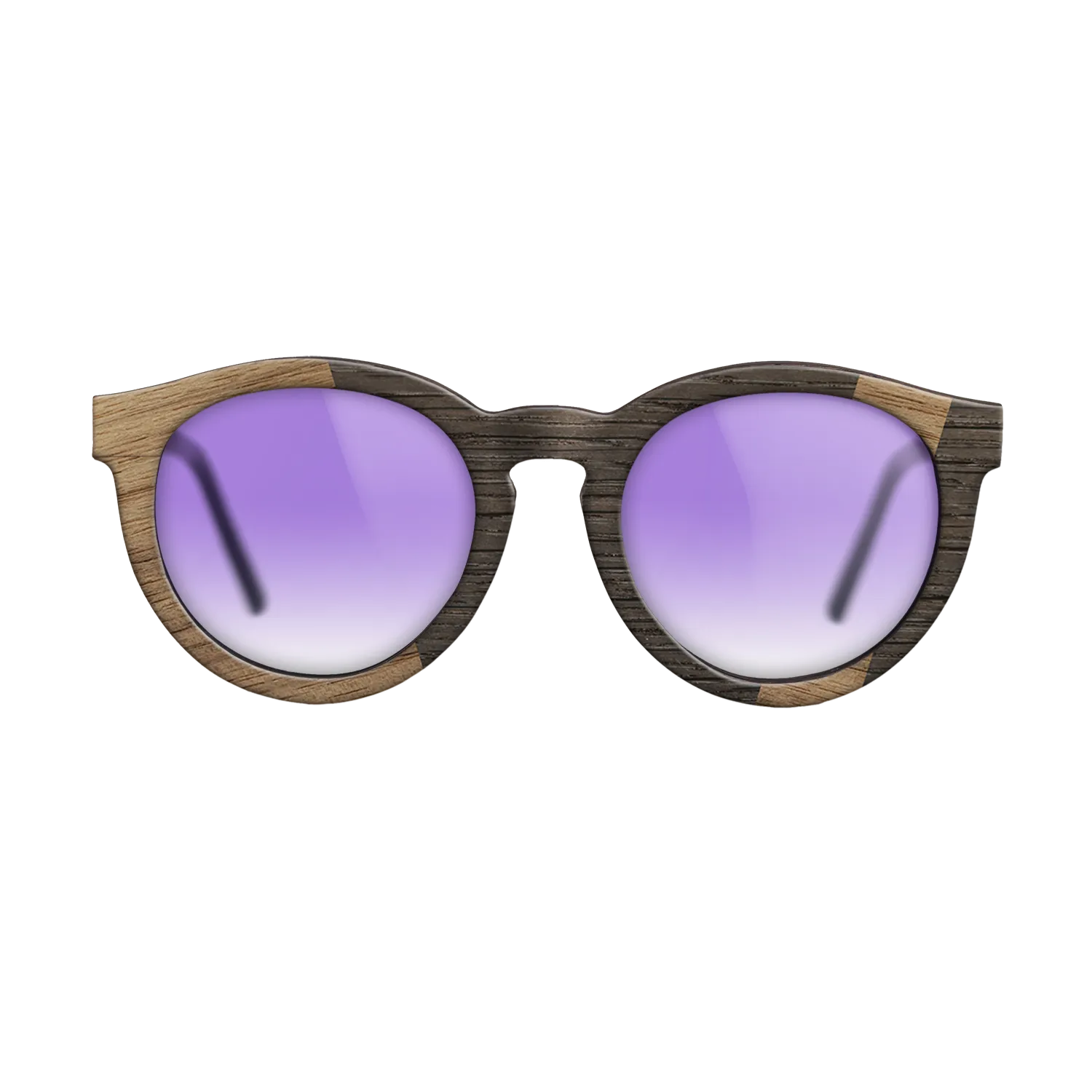 Fumed Oak,Walnut: Straight Grain: Angle Cut - The Rebel - Round - 1783 - SIRIS wood optic