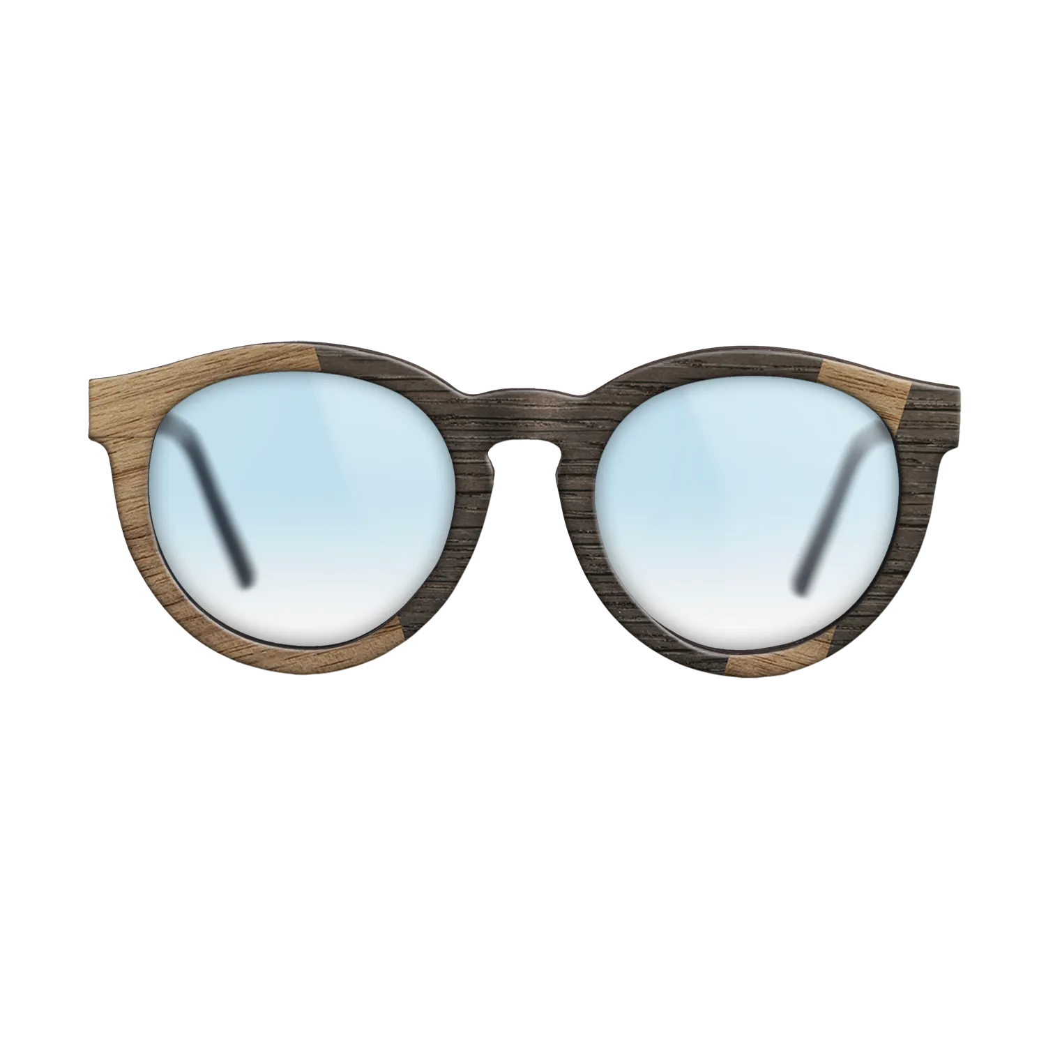Fumed Oak,Walnut: Straight Grain: Angle Cut - The Rebel - Round - 1783 - SIRIS wood optic