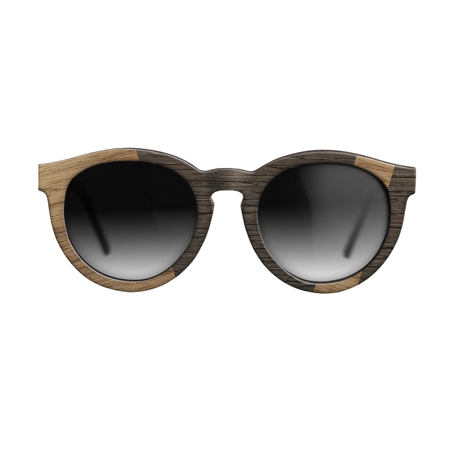 Fumed Oak,Walnut: Straight Grain: Angle Cut - The Rebel - Round - 1783 - SIRIS wood optic