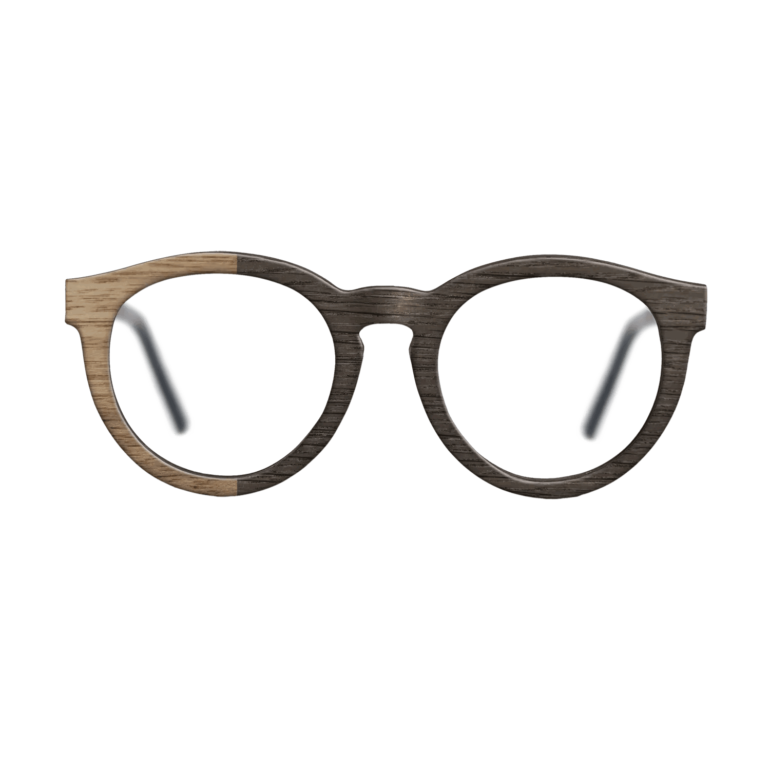Fumed Oak,Walnut: Straight Grain: Binary - The Rebel - Round - SIRIS wood optic