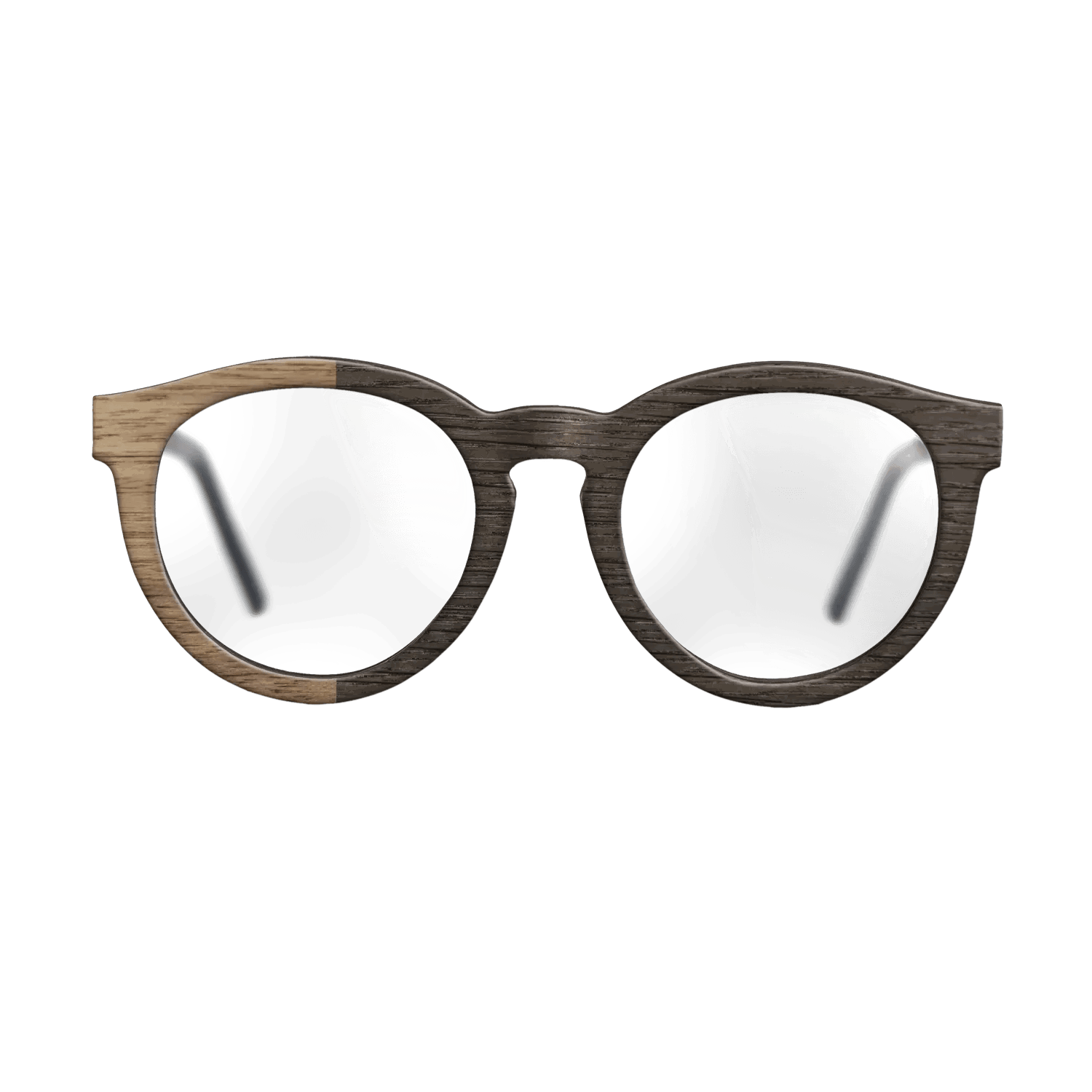 Fumed Oak,Walnut: Straight Grain: Binary - The Rebel - Round - SIRIS wood optic