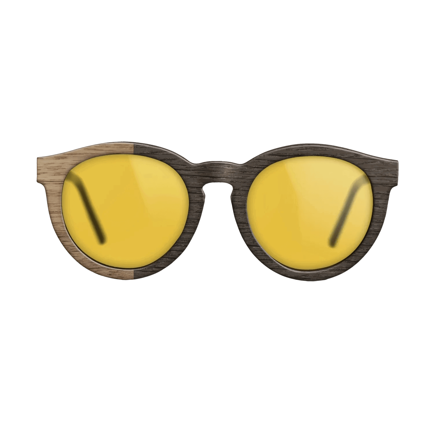 Fumed Oak,Walnut: Straight Grain: Binary - The Rebel - Round - SIRIS wood optic