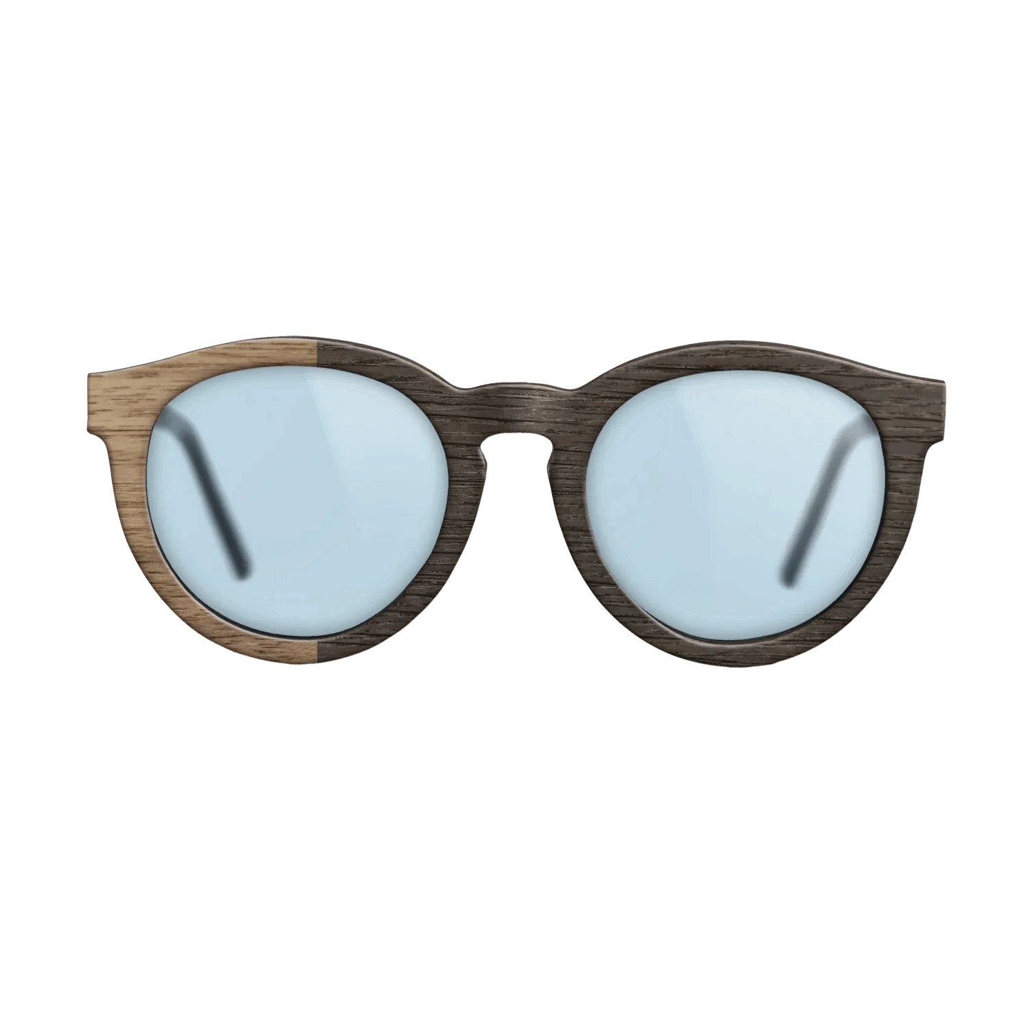 Fumed Oak,Walnut: Straight Grain: Binary - The Rebel - Round - SIRIS wood optic