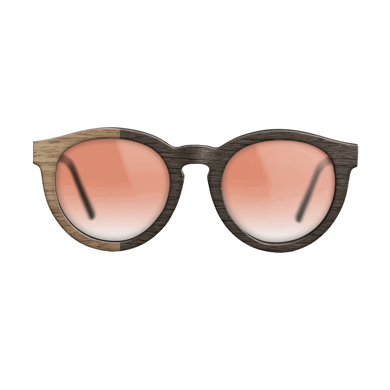 Fumed Oak,Walnut: Straight Grain: Binary - The Rebel - Round - SIRIS wood optic