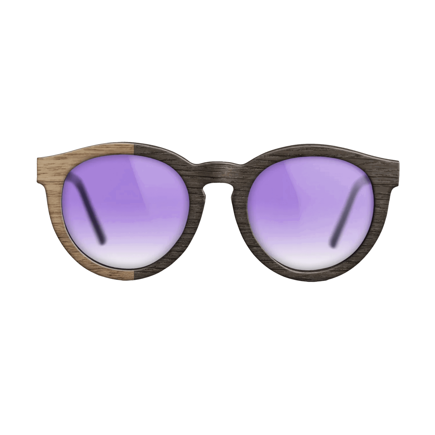 Fumed Oak,Walnut: Straight Grain: Binary - The Rebel - Round - SIRIS wood optic