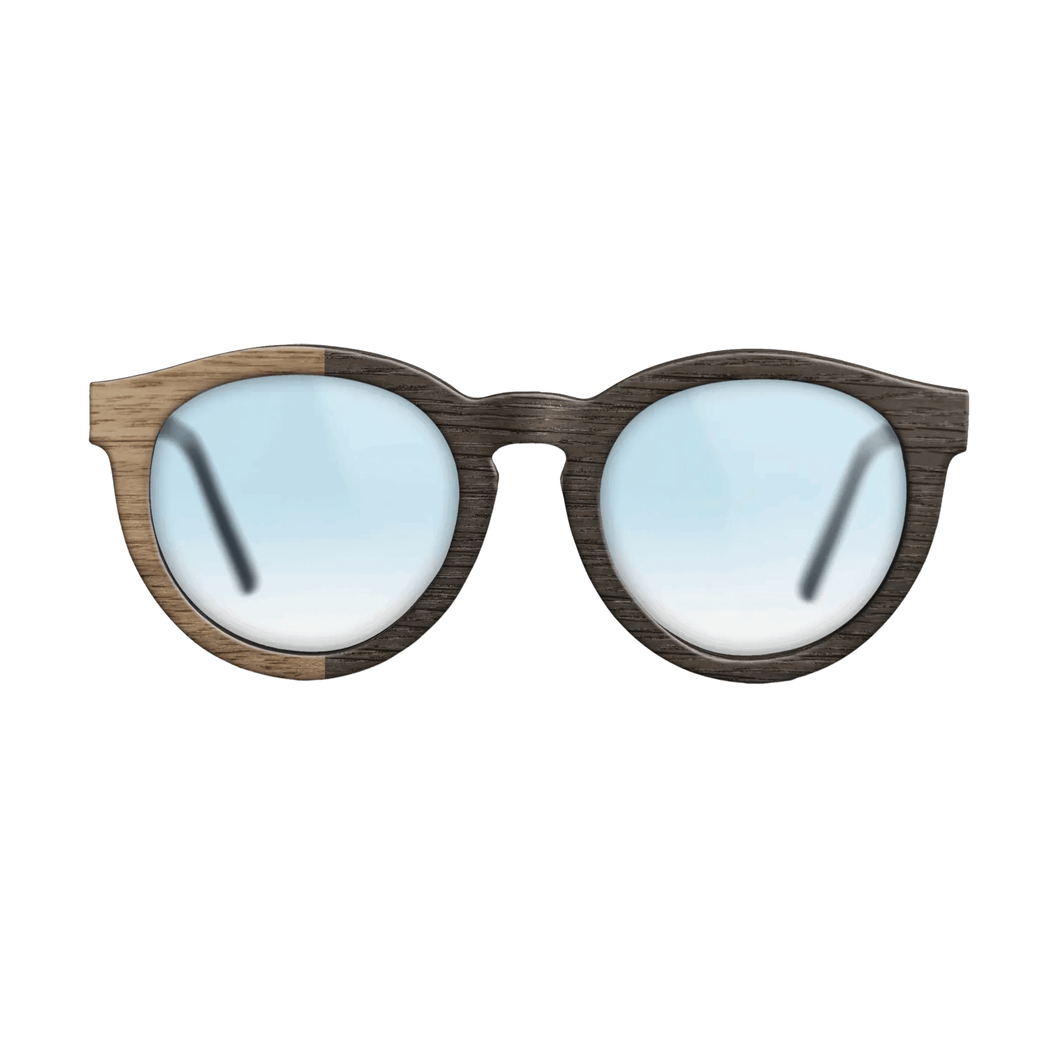 Fumed Oak,Walnut: Straight Grain: Binary - The Rebel - Round - SIRIS wood optic