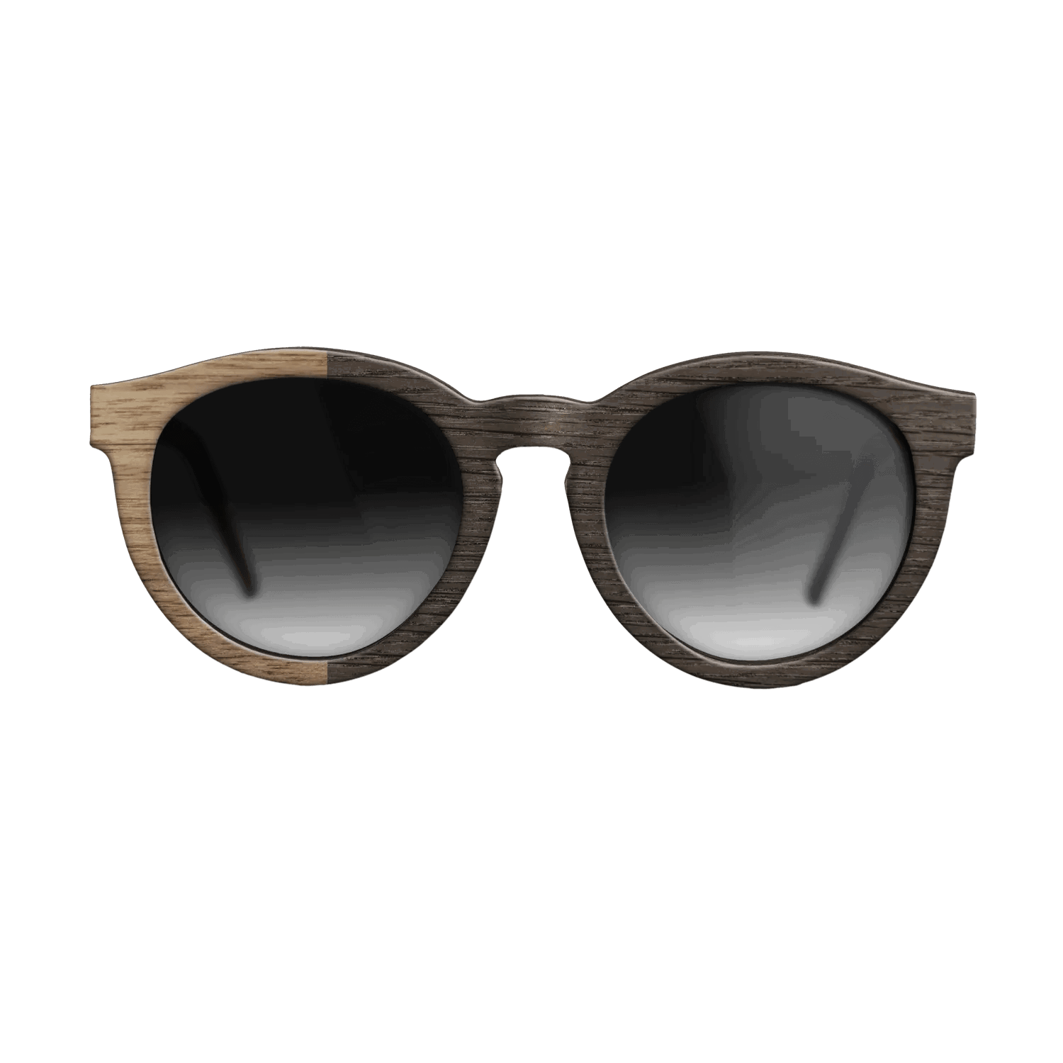 Fumed Oak,Walnut: Straight Grain: Binary - The Rebel - Round - SIRIS wood optic