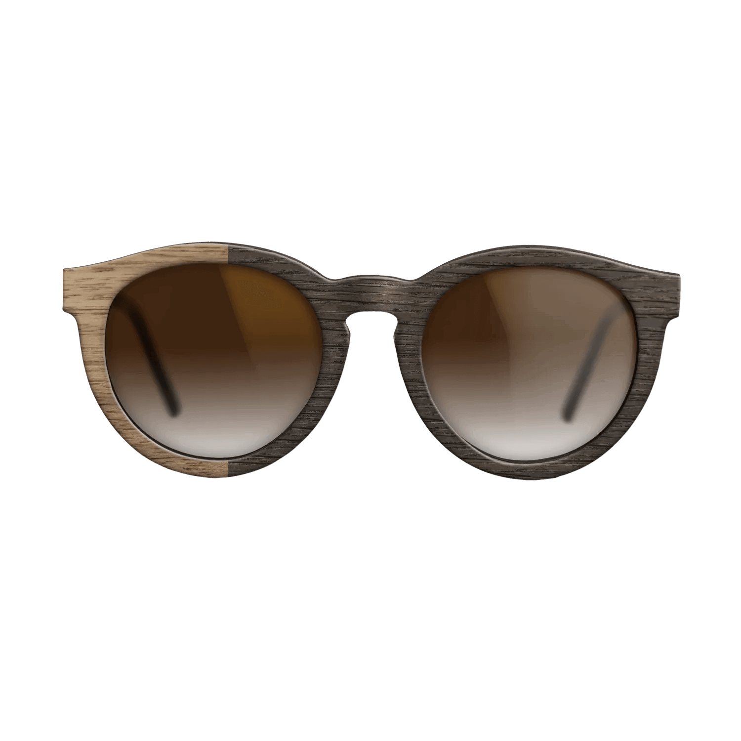 Fumed Oak,Walnut: Straight Grain: Binary - The Rebel - Round - SIRIS wood optic