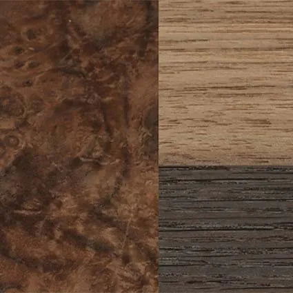 Fumed Oak,Walnut: Straight Grain: Cubic Cuts - The Maiden - Cat - SIRIS wood optic