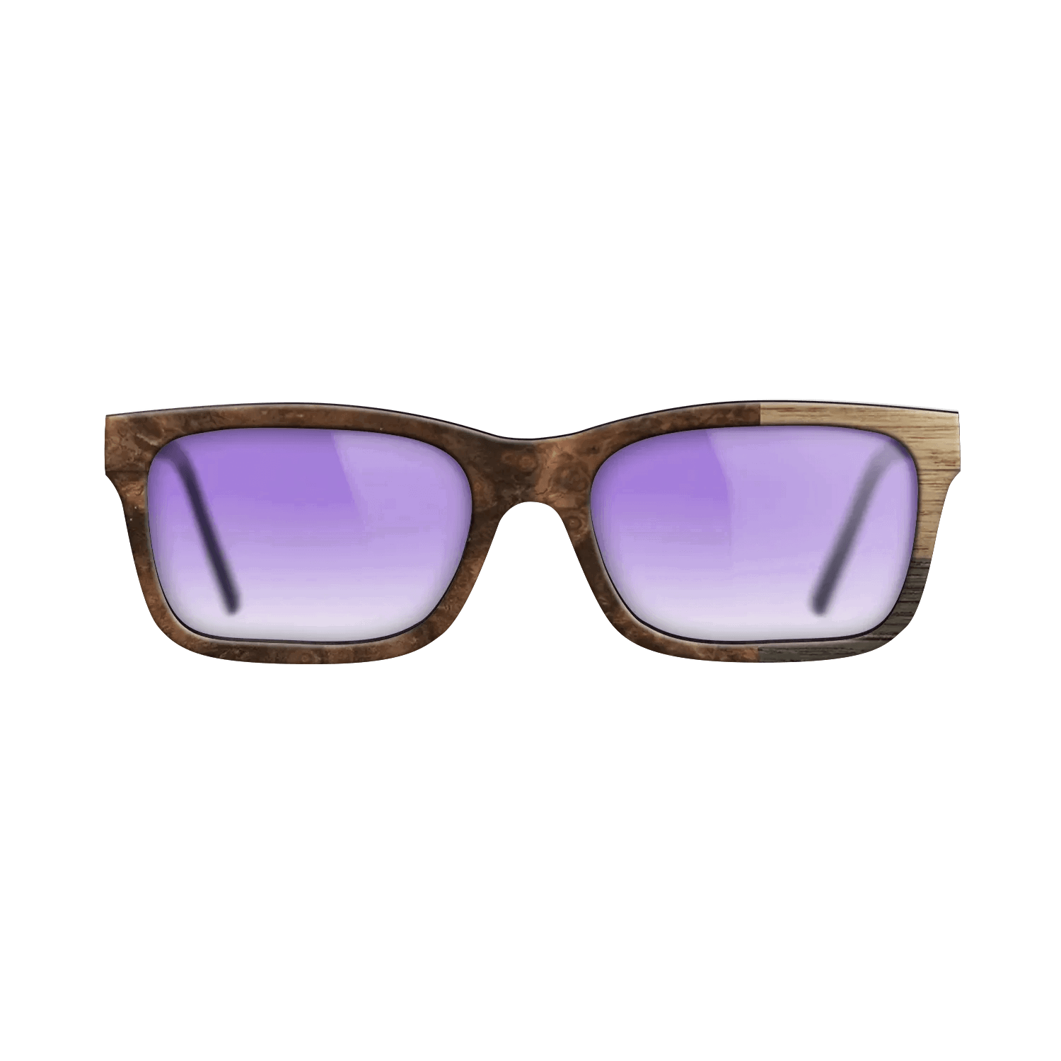 Fumed Oak,Walnut: Straight Grain: Cubic Cuts - The Sage - Rectangle - SIRIS wood optic