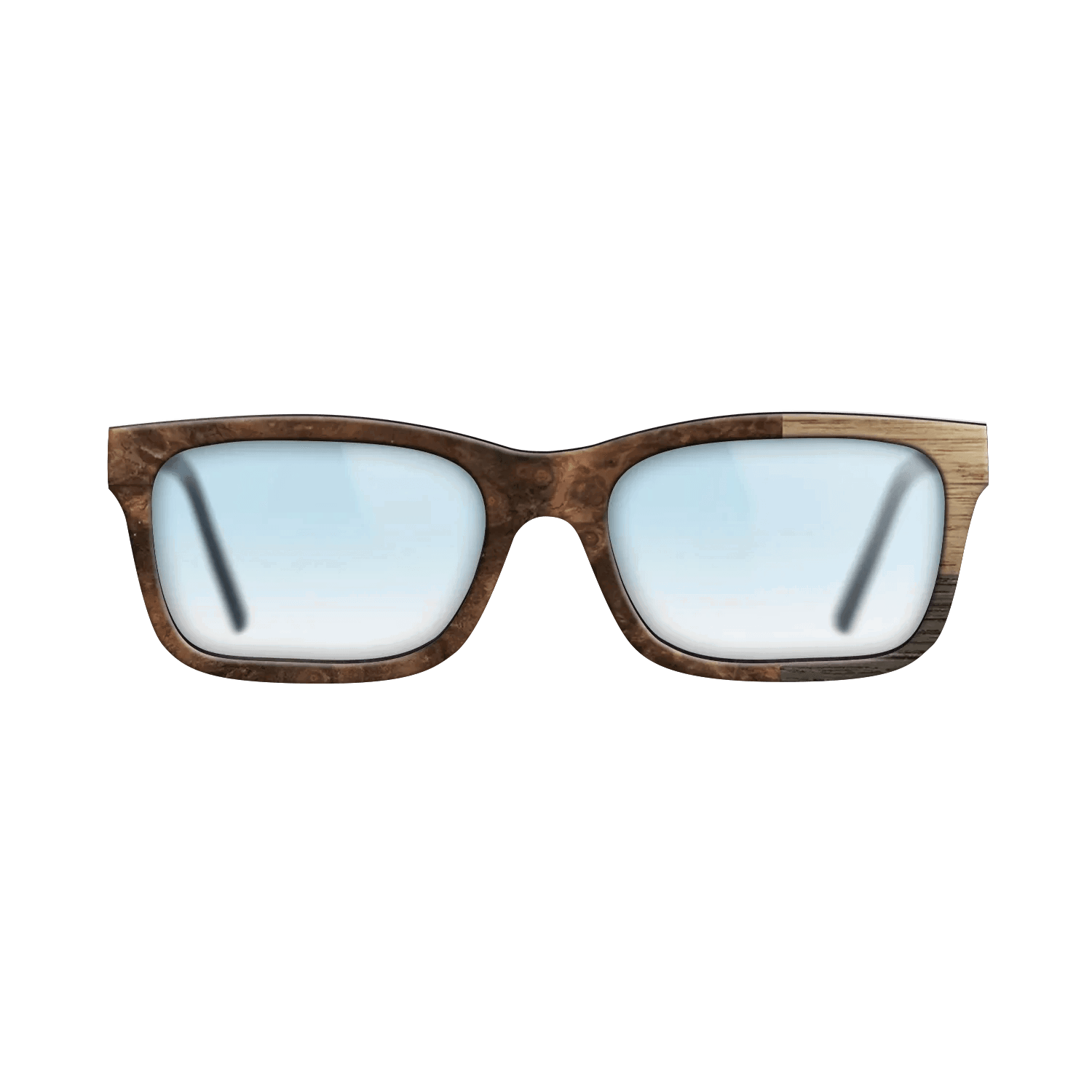 Fumed Oak,Walnut: Straight Grain: Cubic Cuts - The Sage - Rectangle - SIRIS wood optic