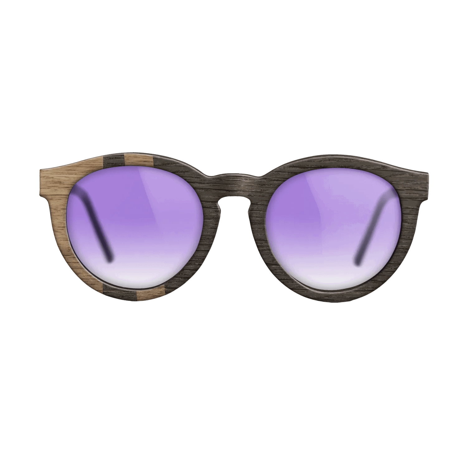 Fumed Oak,Walnut: Straight Grain: Geometric - The Rebel - Round - SIRIS wood optic