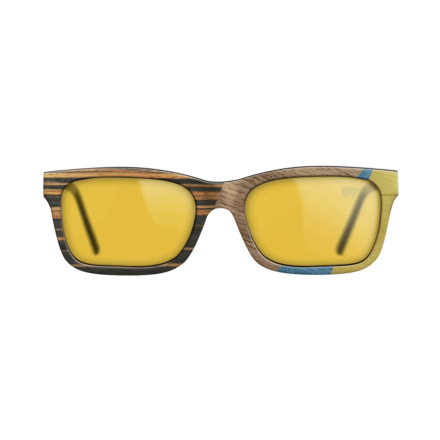 Fumed Oak,Walnut: Straight Grain,Italian Ebony,Poplar Dyed: Yellow,Poplar Dyed: Blue Denim: Angle Cut - The Sage - Rectangle - SIRIS wood optic