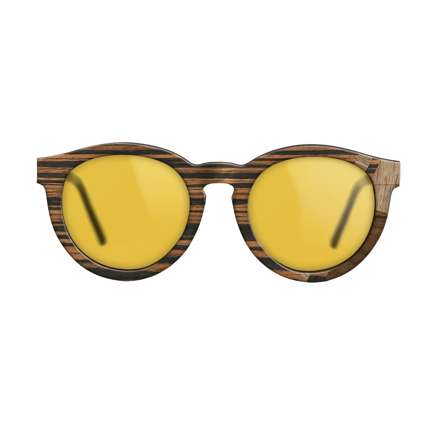 Fumed Oak,Walnut: Straight Grain,Italian Ebony,Ziricote Dark Quartered: Mosaic - The Rebel - Round - 1694 - SIRIS wood optic