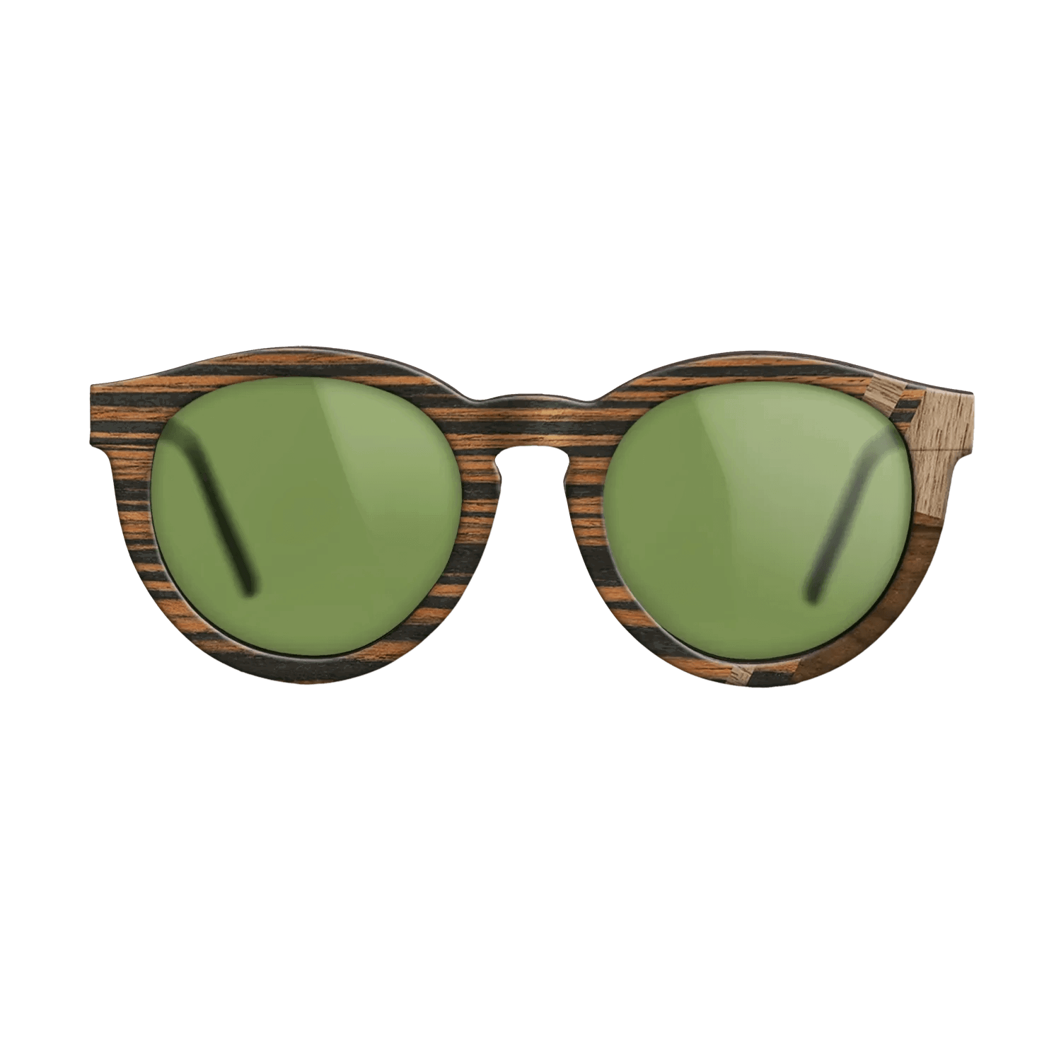 Fumed Oak,Walnut: Straight Grain,Italian Ebony,Ziricote Dark Quartered: Mosaic - The Rebel - Round - 1694 - SIRIS wood optic