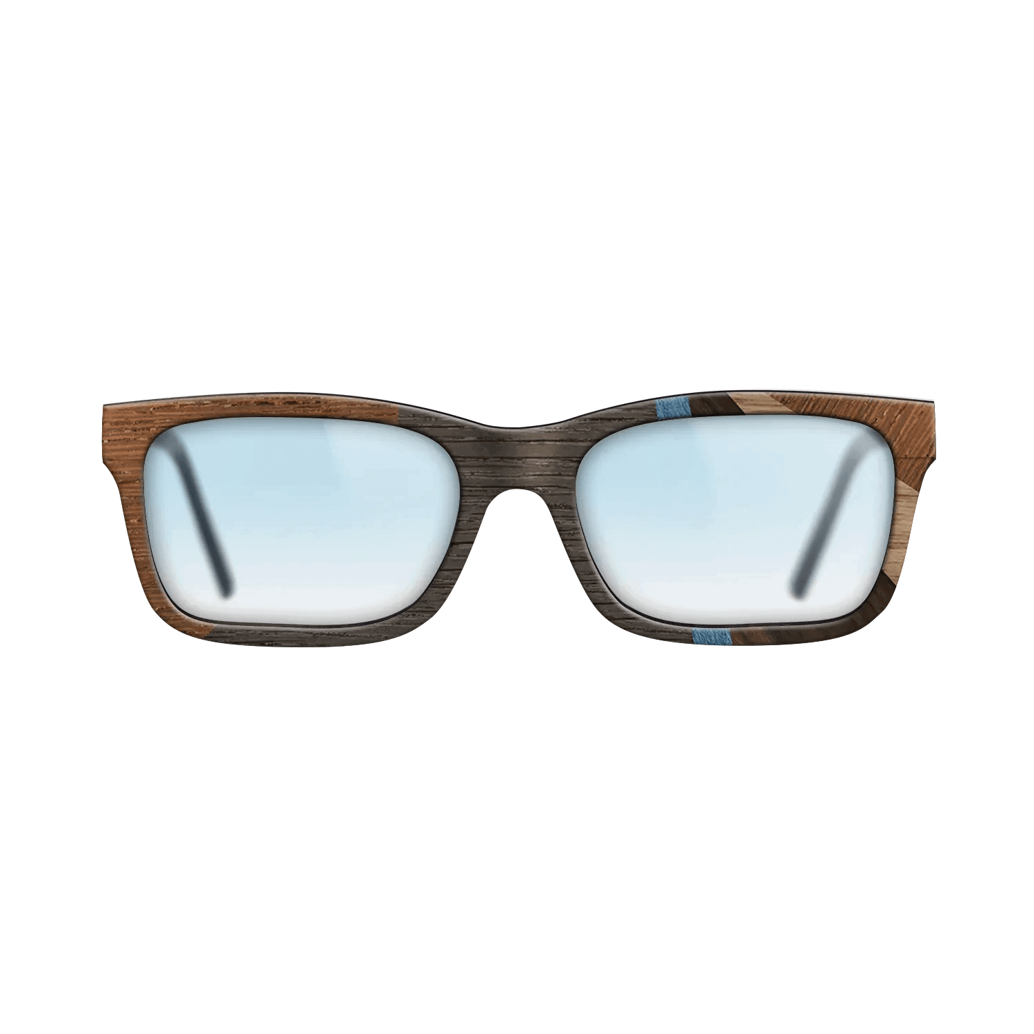 Fumed Oak,Walnut: Straight Grain,Poplar Dyed: Blue Denim,Wenge,Fumed Eucalyptus: Fractal - The Sage - Rectangle - 1187 - SIRIS wood optic