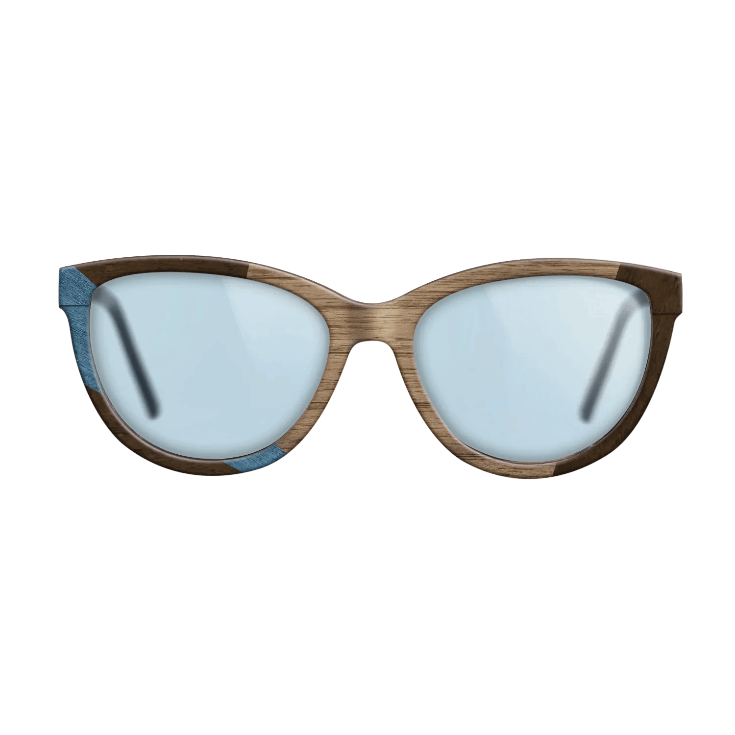 Fumed Oak,Walnut: Straight Grain,Poplar Dyed: Blue Denim,Ziricote Dark Quartered: Wedge - The Maiden - Cat - 1976 - SIRIS wood optic