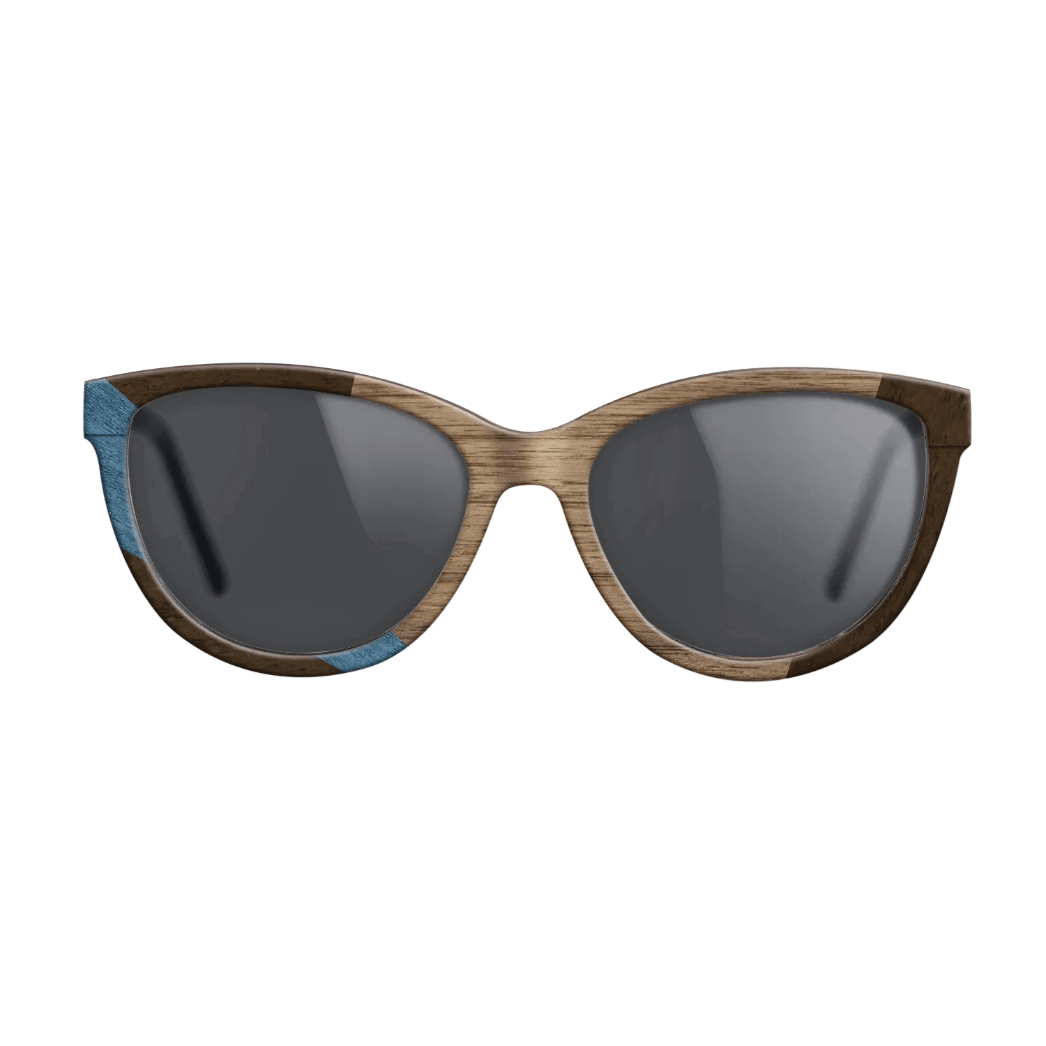 Fumed Oak,Walnut: Straight Grain,Poplar Dyed: Blue Denim,Ziricote Dark Quartered: Wedge - The Maiden - Cat - 1976 - SIRIS wood optic