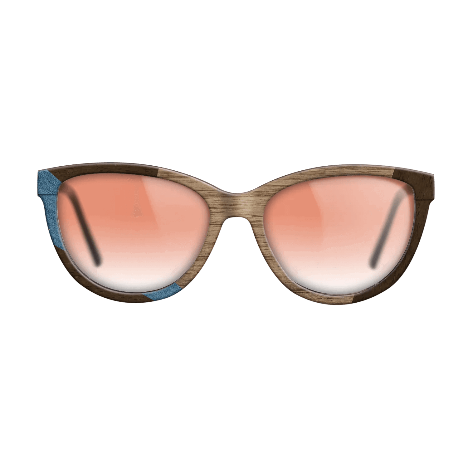 Fumed Oak,Walnut: Straight Grain,Poplar Dyed: Blue Denim,Ziricote Dark Quartered: Wedge - The Maiden - Cat - 1976 - SIRIS wood optic