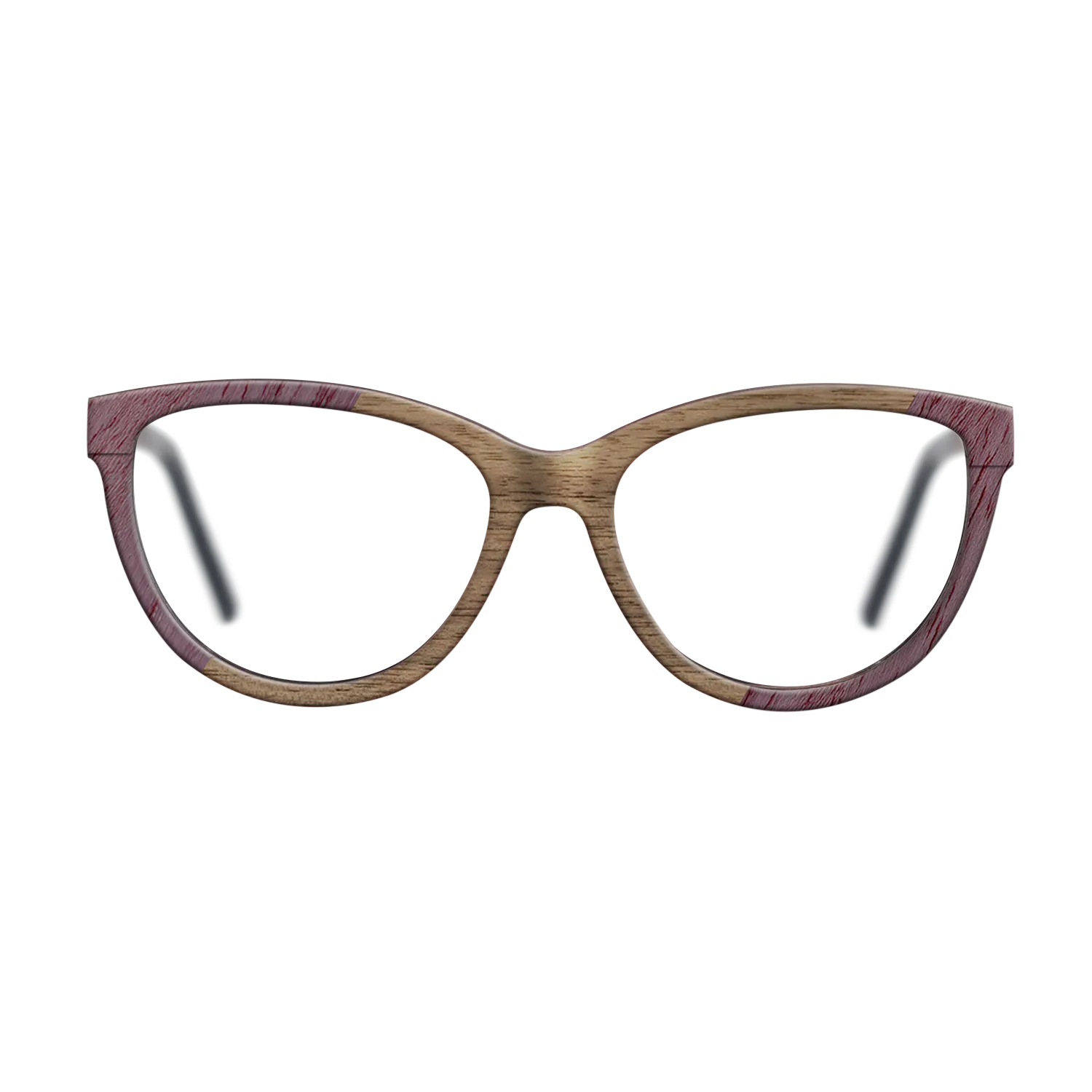 Fumed Oak,Walnut: Straight Grain,Poplar Dyed: Purple: Angle Cut - The Maiden - Cat - 1710 - SIRIS wood optic
